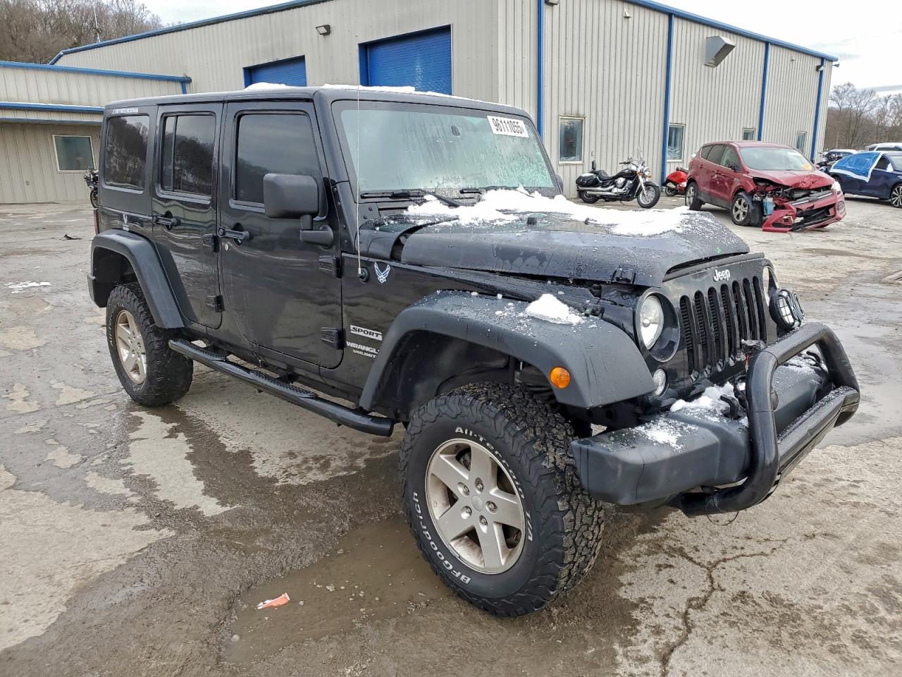 2014 Jeep Wrangler Unlimited Sport Black vin: 1C4BJWDG4EL100379