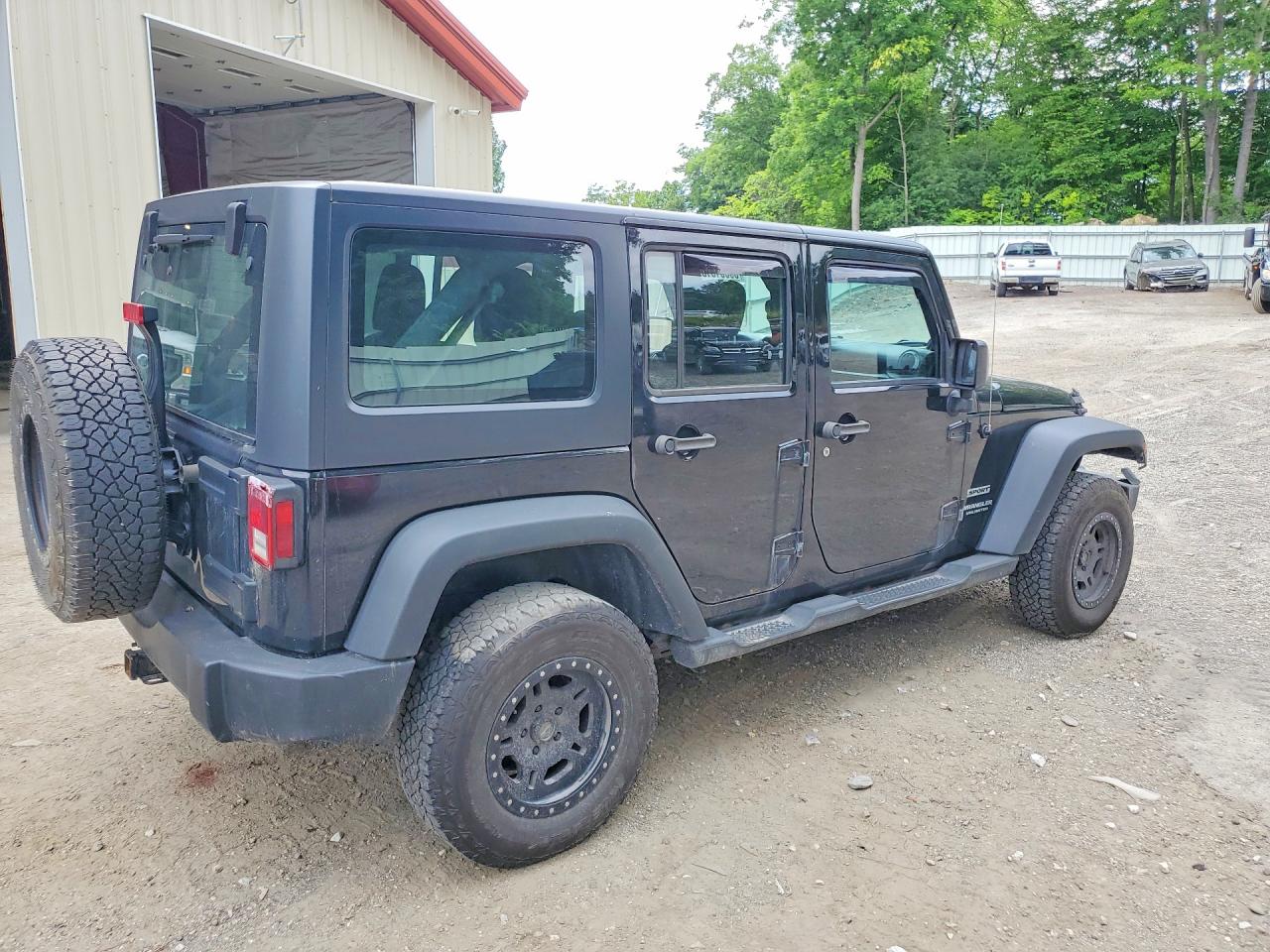 2014 Jeep Wrangler Unlimited Sport Черный vin: 1C4BJWDG4EL312067