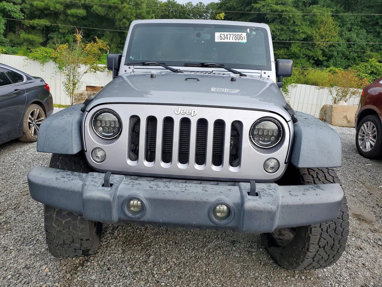 2015 Jeep Wrangler Unlimited Sport Gray vin: 1C4BJWDG4FL504834