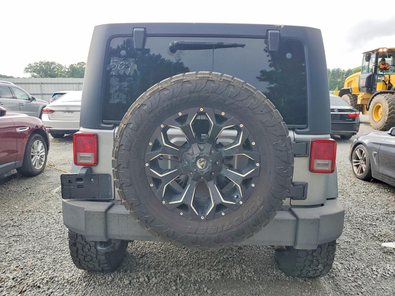 2015 Jeep Wrangler Unlimited Sport Gray vin: 1C4BJWDG4FL504834