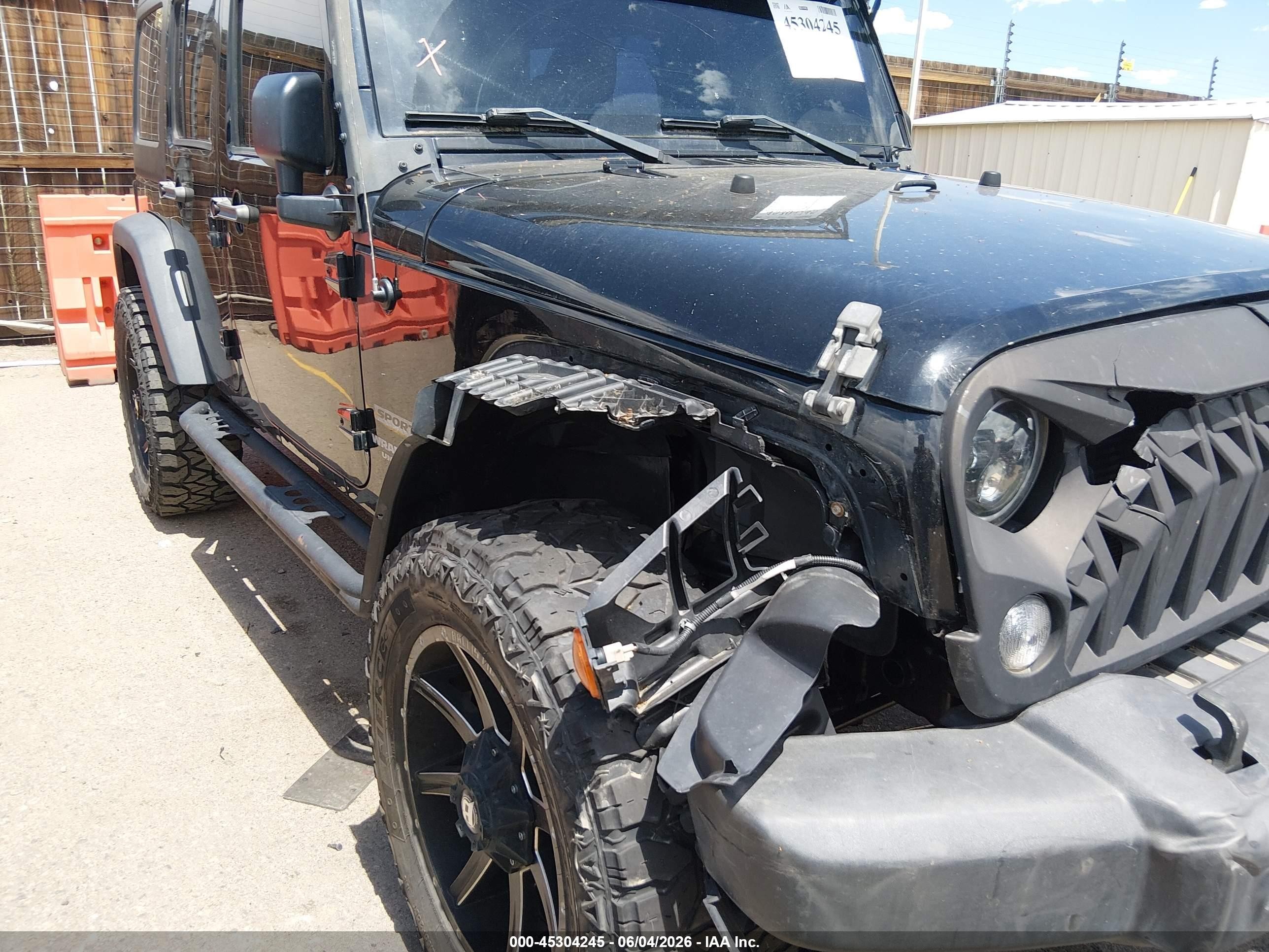 2015 Jeep Wrangler Unlimited Sport Black vin: 1C4BJWDG4FL600625