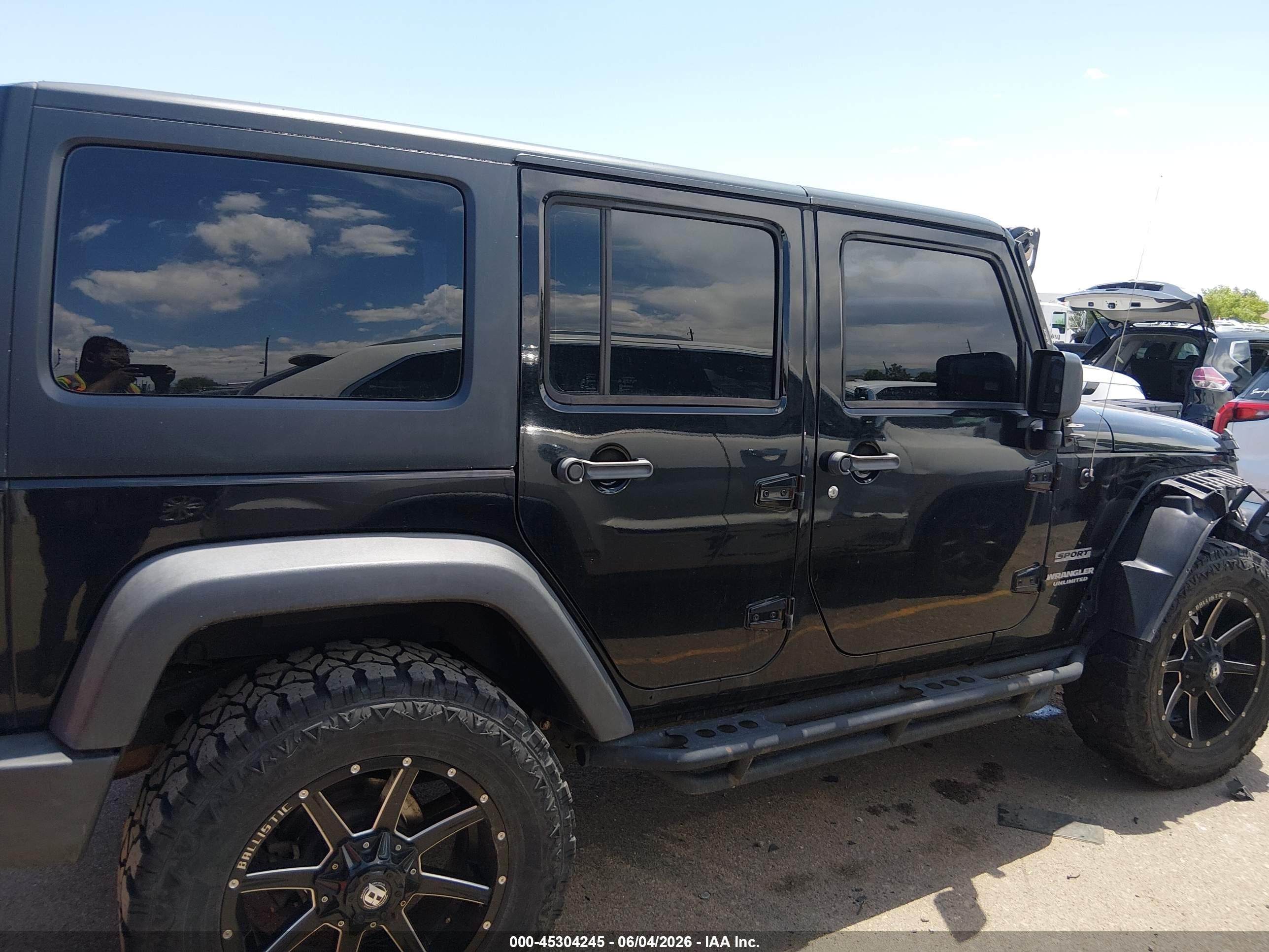 2015 Jeep Wrangler Unlimited Sport Black vin: 1C4BJWDG4FL600625
