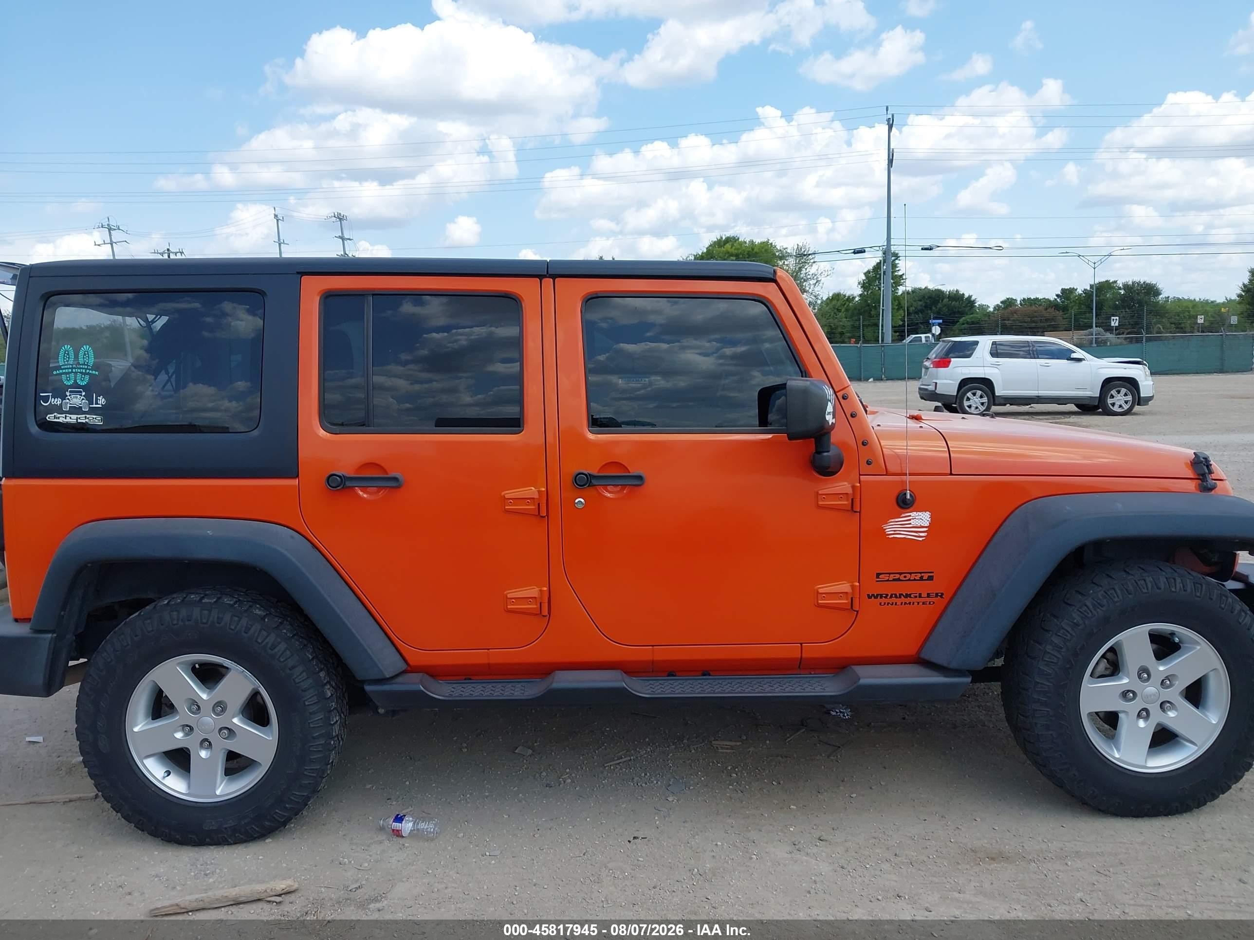 2015 Jeep Wrangler Unlimited Sport Оранжевый vin: 1C4BJWDG4FL628361