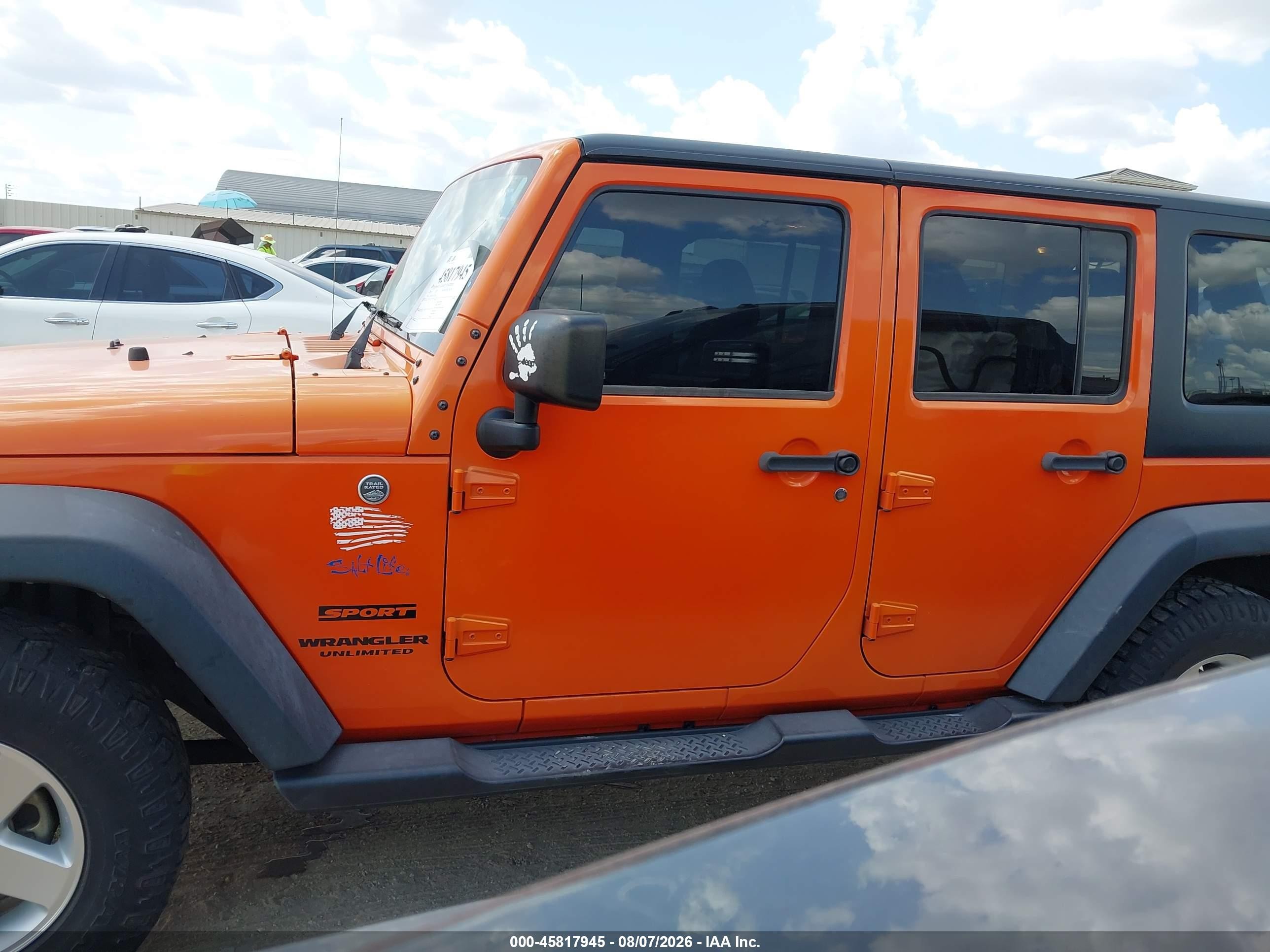 2015 Jeep Wrangler Unlimited Sport Оранжевый vin: 1C4BJWDG4FL628361