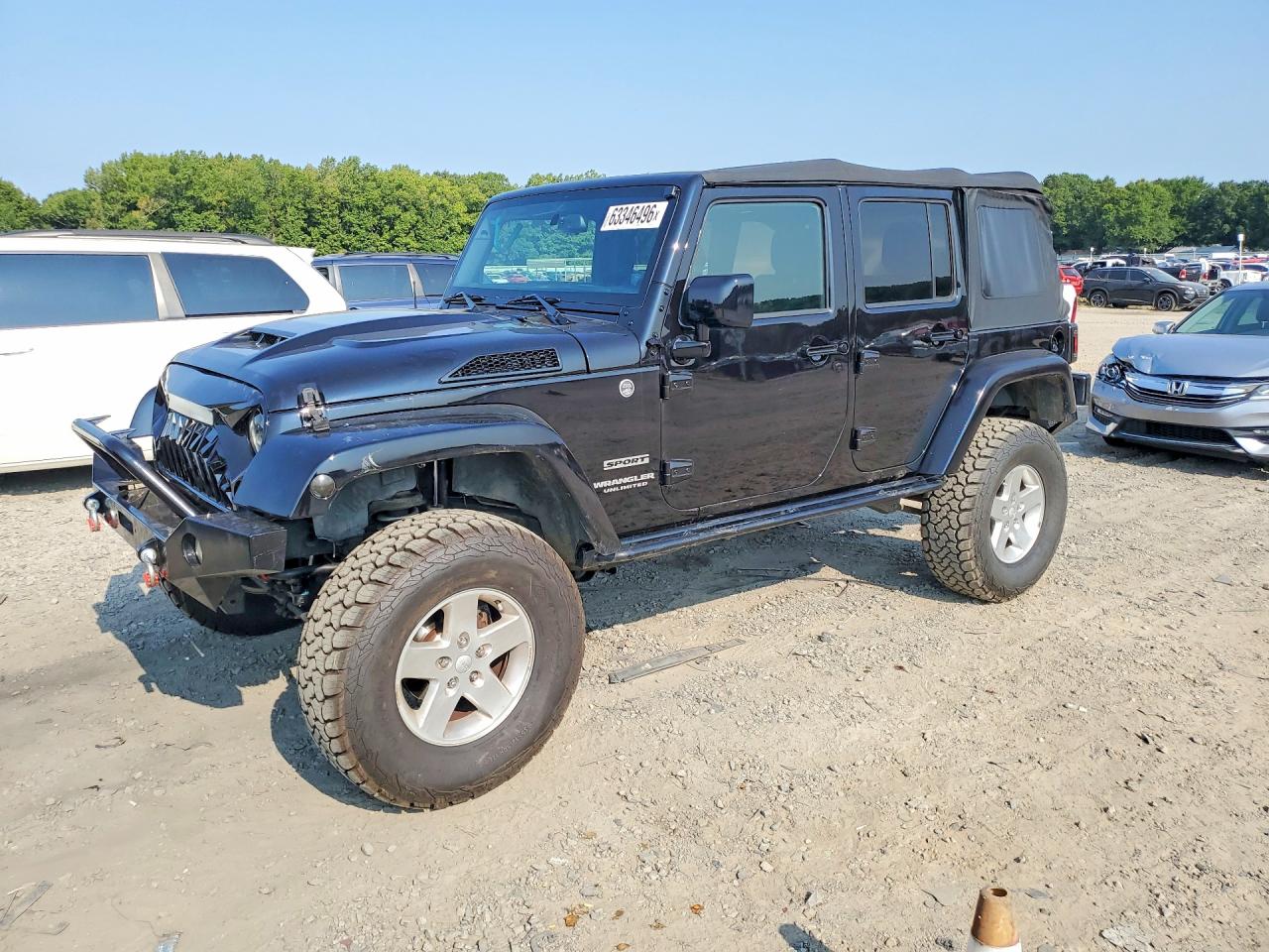 2015 Jeep Wrangler Unlimited Sport Black vin: 1C4BJWDG4FL740772