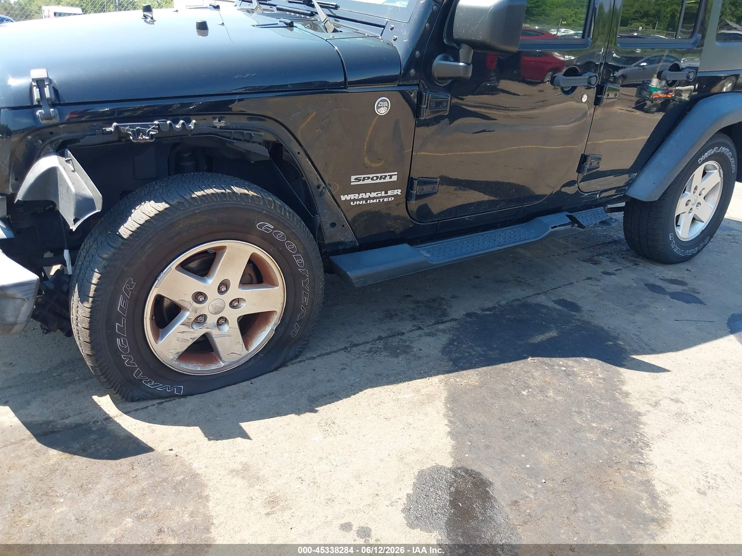 2015 Jeep Wrangler Unlimited Sport Black vin: 1C4BJWDG4FL750881