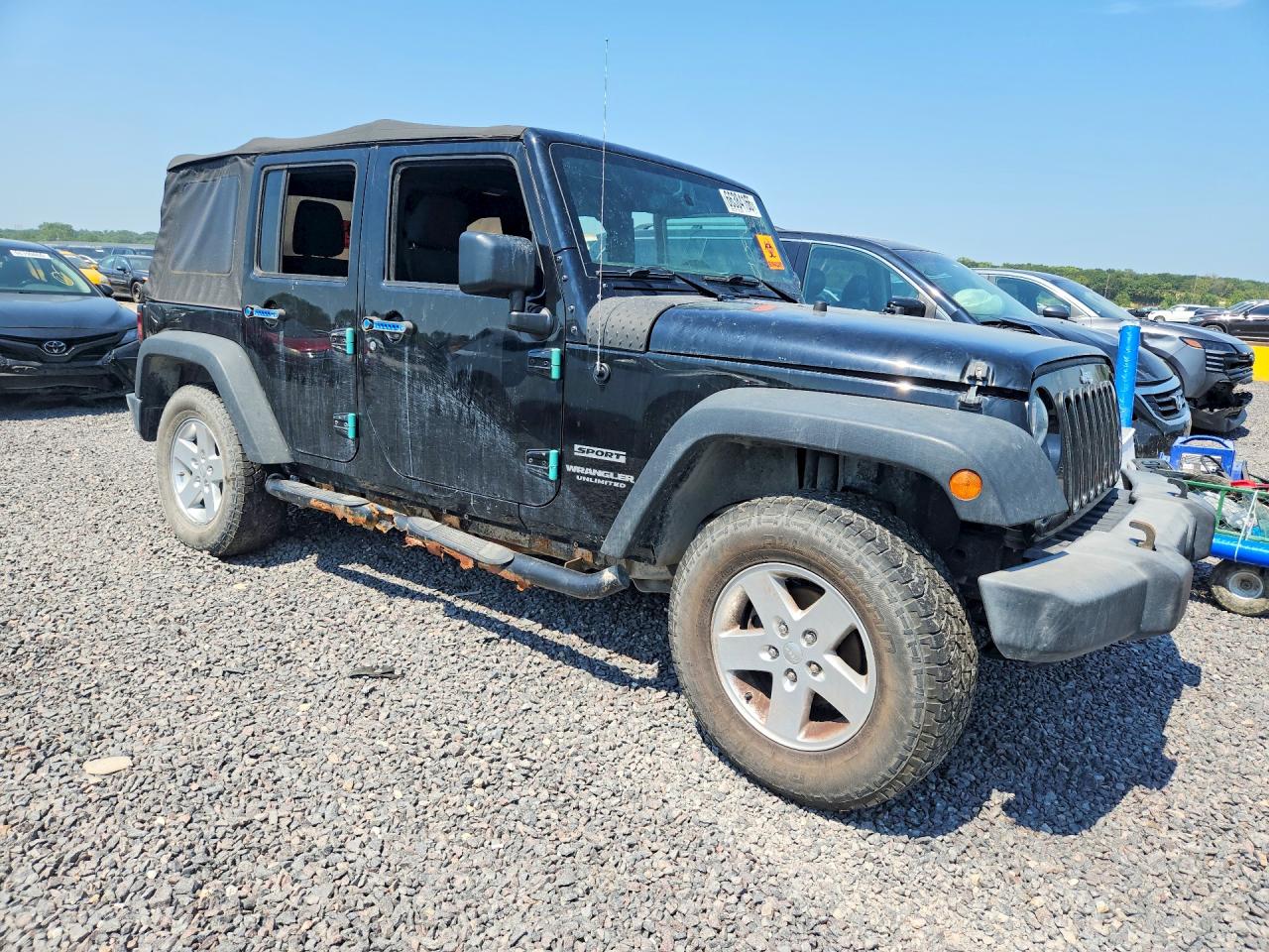 2017 Jeep Wrangler Unlimited Sport Черный vin: 1C4BJWDG4HL530479
