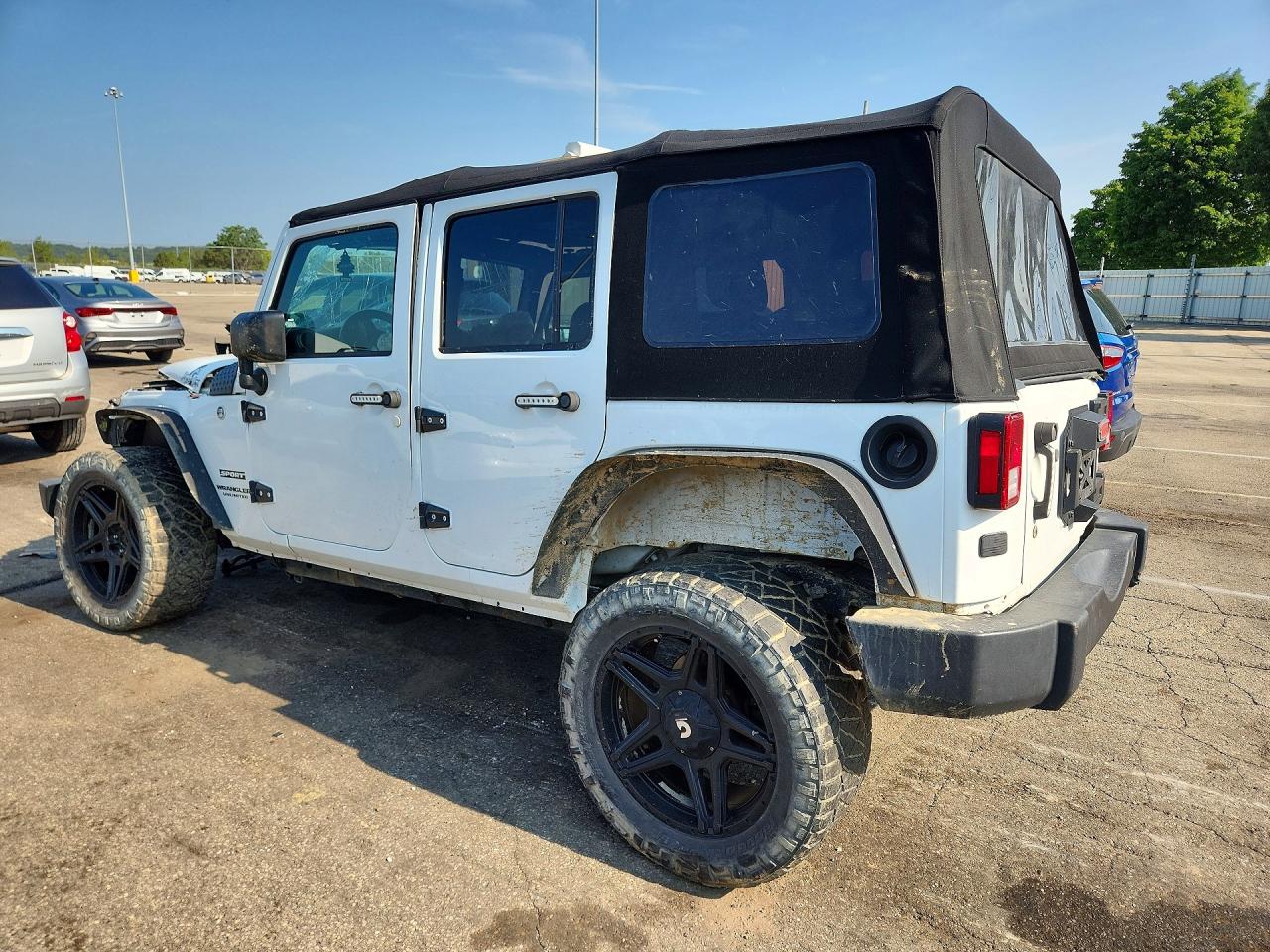 2017 Jeep Wrangler Unlimited Sport White vin: 1C4BJWDG4HL561196