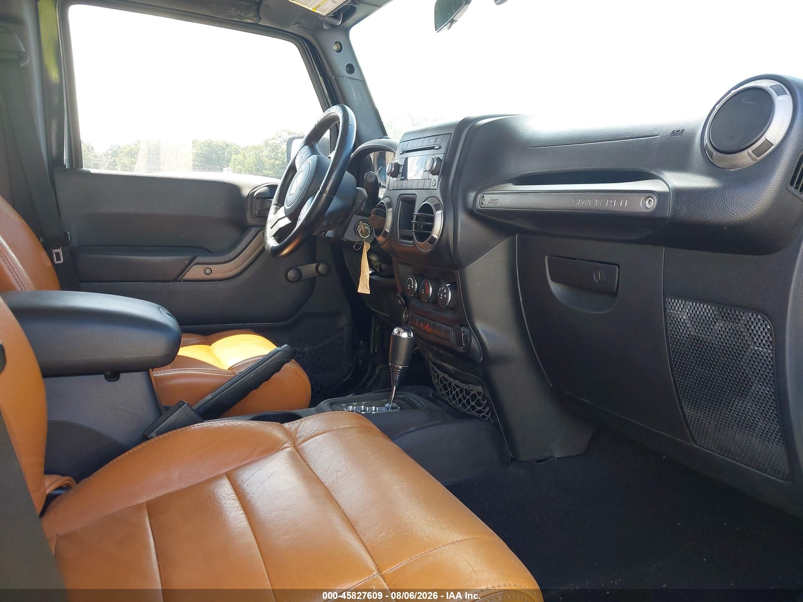2012 Jeep Wrangler Unlimited Sport Black vin: 1C4BJWDG5CL166436