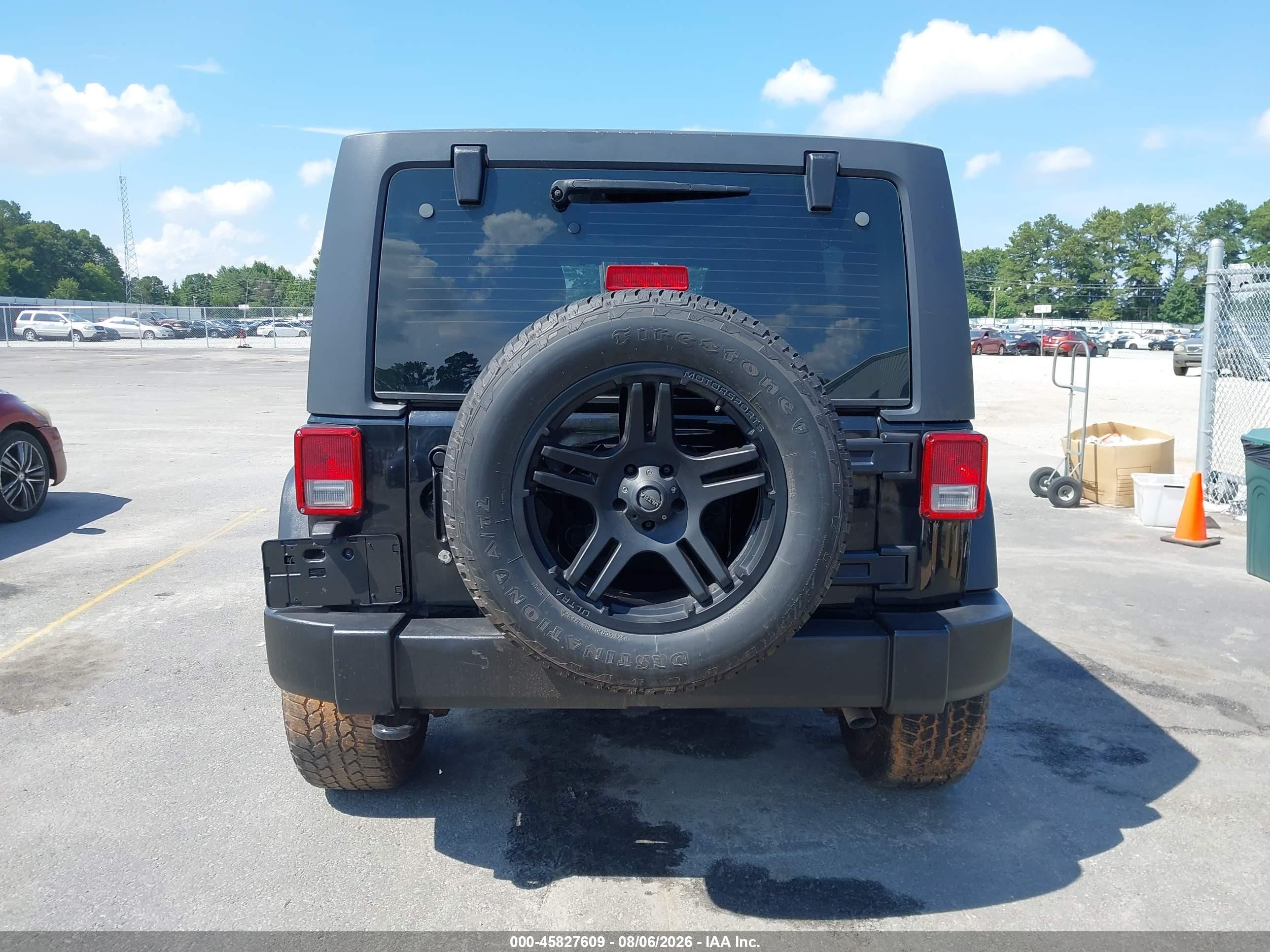 2012 Jeep Wrangler Unlimited Sport Black vin: 1C4BJWDG5CL166436
