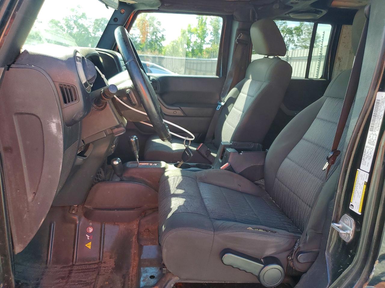2012 Jeep Wrangler Unlimited Sport Black vin: 1C4BJWDG5CL222245