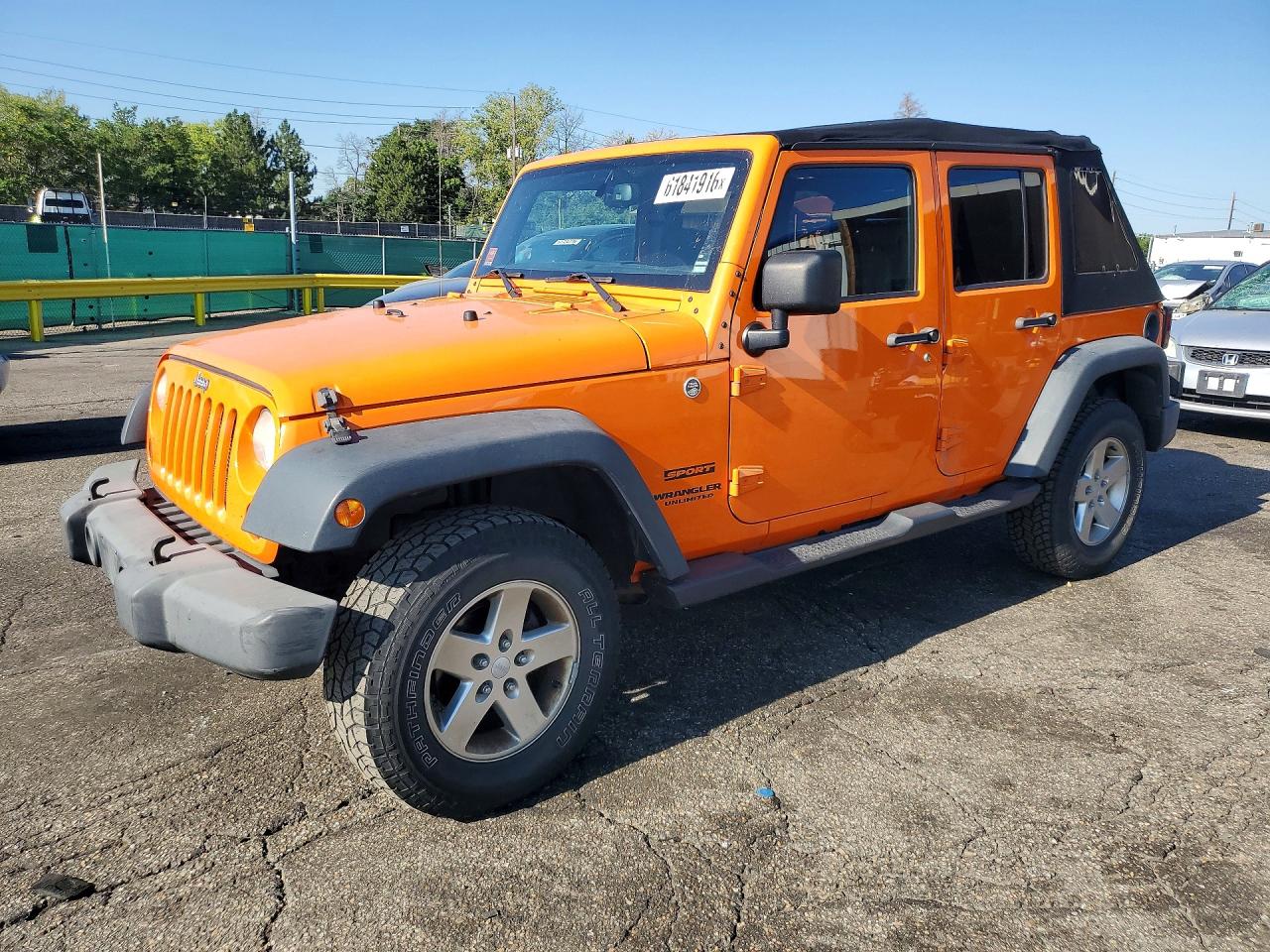 2013 Jeep Wrangler Unlimited Sport Orange vin: 1C4BJWDG5DL520568