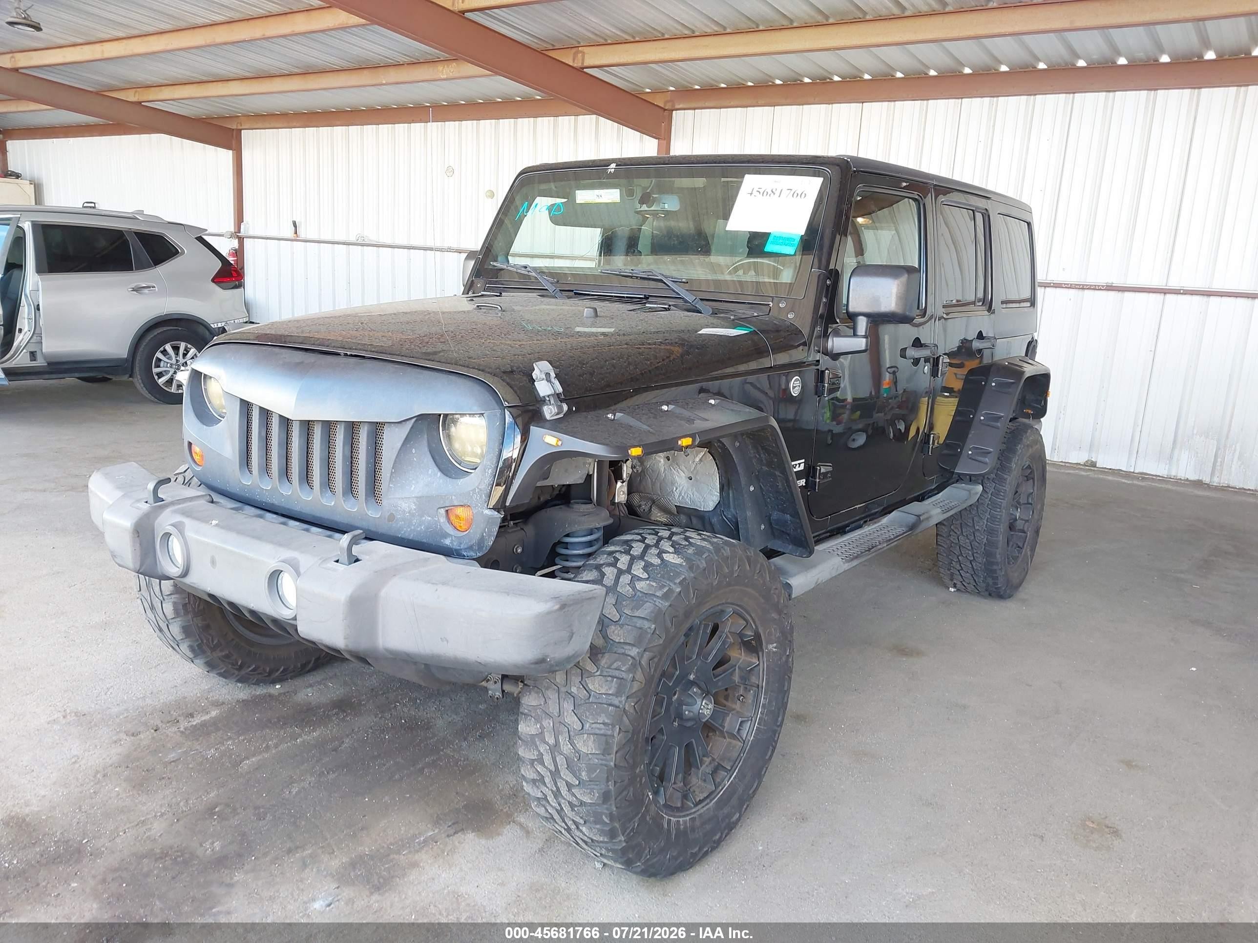 2013 Jeep Wrangler Unlimited Sport Black vin: 1C4BJWDG5DL577580