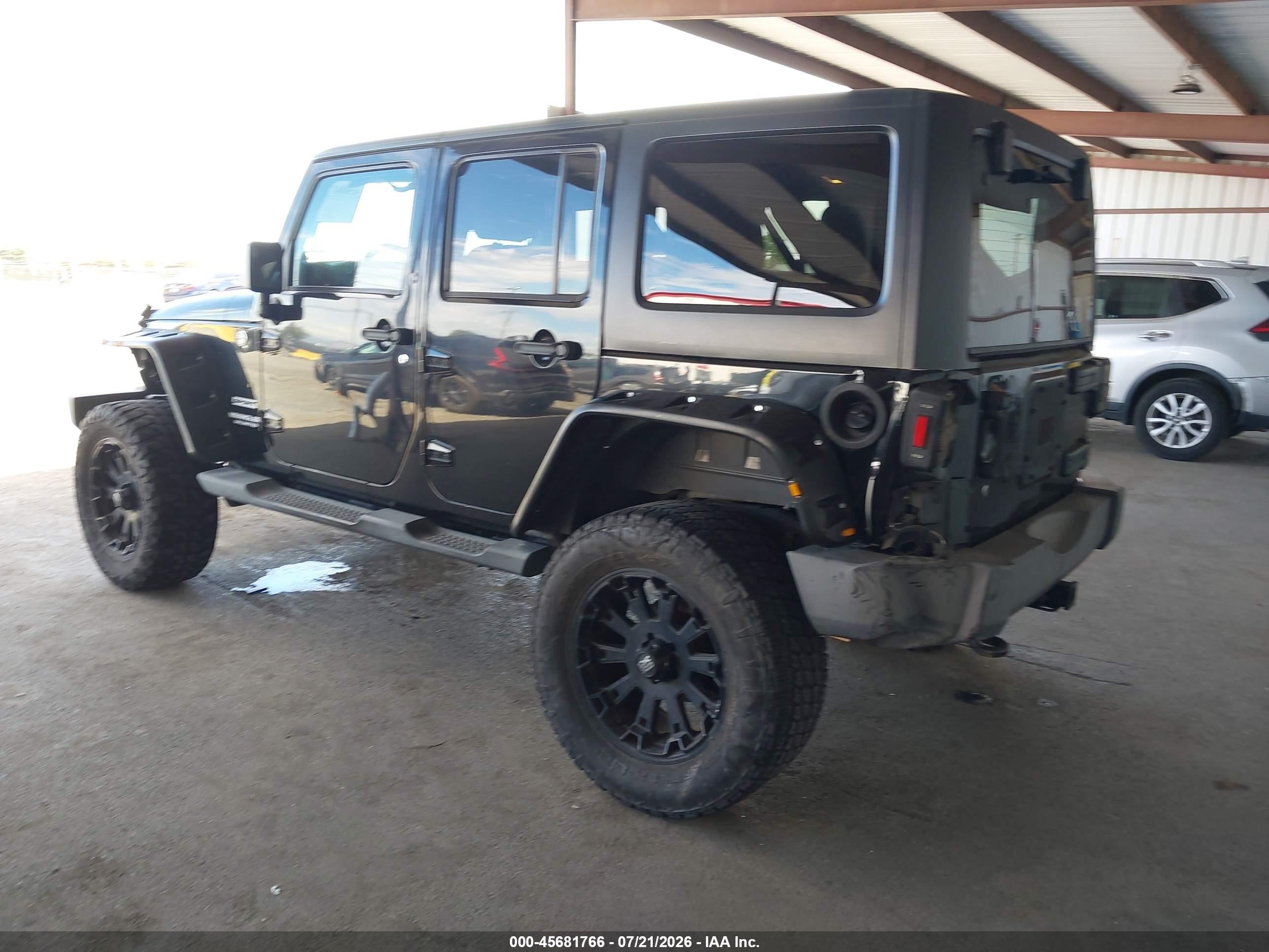 2013 Jeep Wrangler Unlimited Sport Black vin: 1C4BJWDG5DL577580