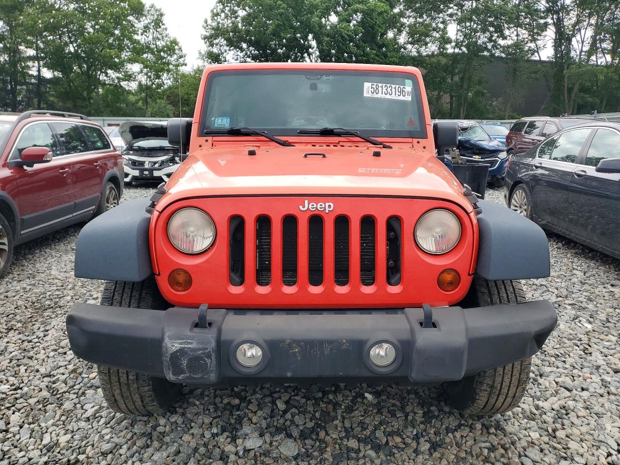 2013 Jeep Wrangler Unlimited Sport Red vin: 1C4BJWDG5DL582536