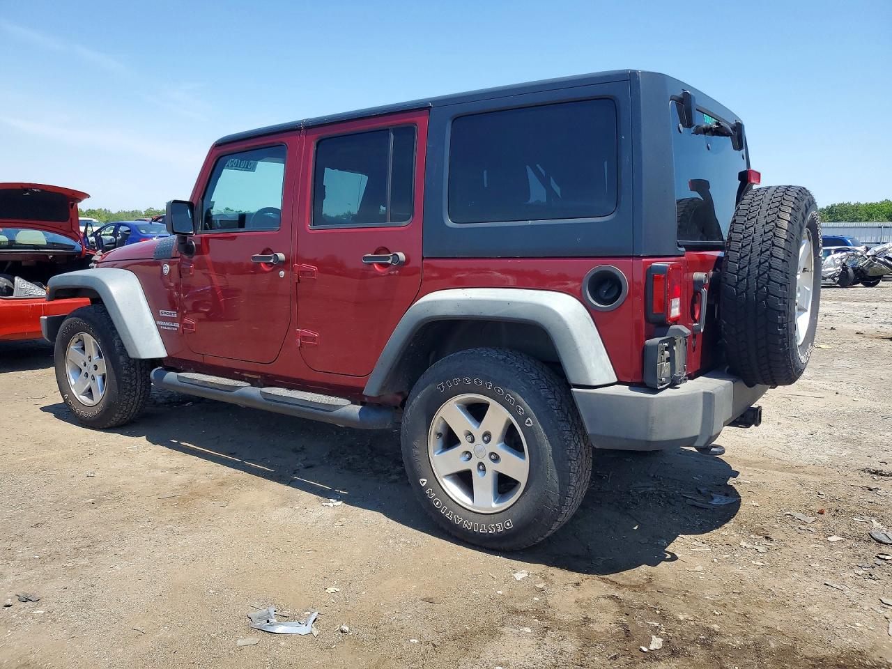 2013 Jeep Wrangler Unlimited Sport Red vin: 1C4BJWDG5DL606740