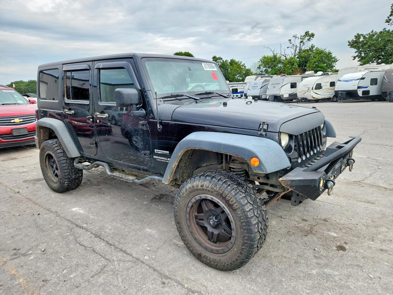 2014 Jeep Wrangler Unlimited Sport Black vin: 1C4BJWDG5EL102691