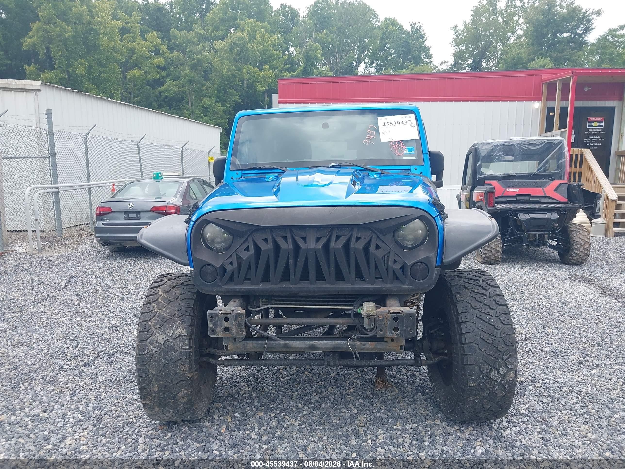2014 Jeep Wrangler Unlimited Freedom Edition Синий vin: 1C4BJWDG5EL202774