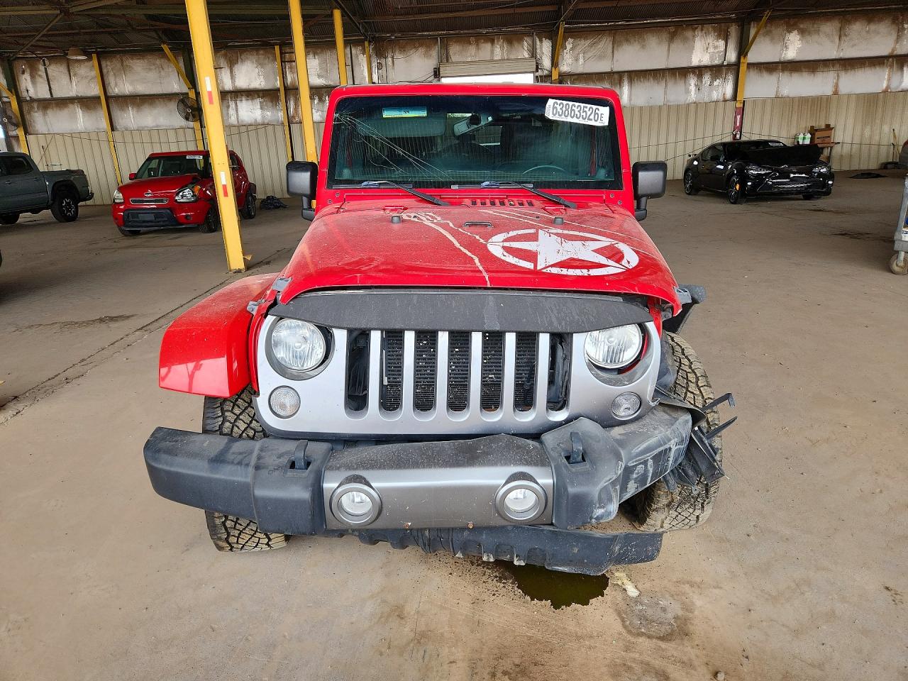 2014 Jeep Wrangler Unlimited Sport Red vin: 1C4BJWDG5EL216173