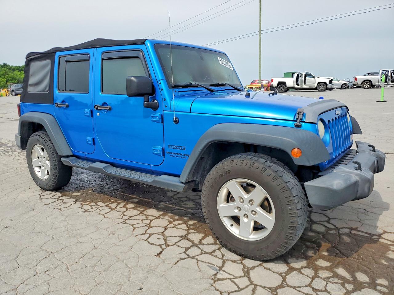 2015 Jeep Wrangler Unlimited Sport Blue vin: 1C4BJWDG5FL510612