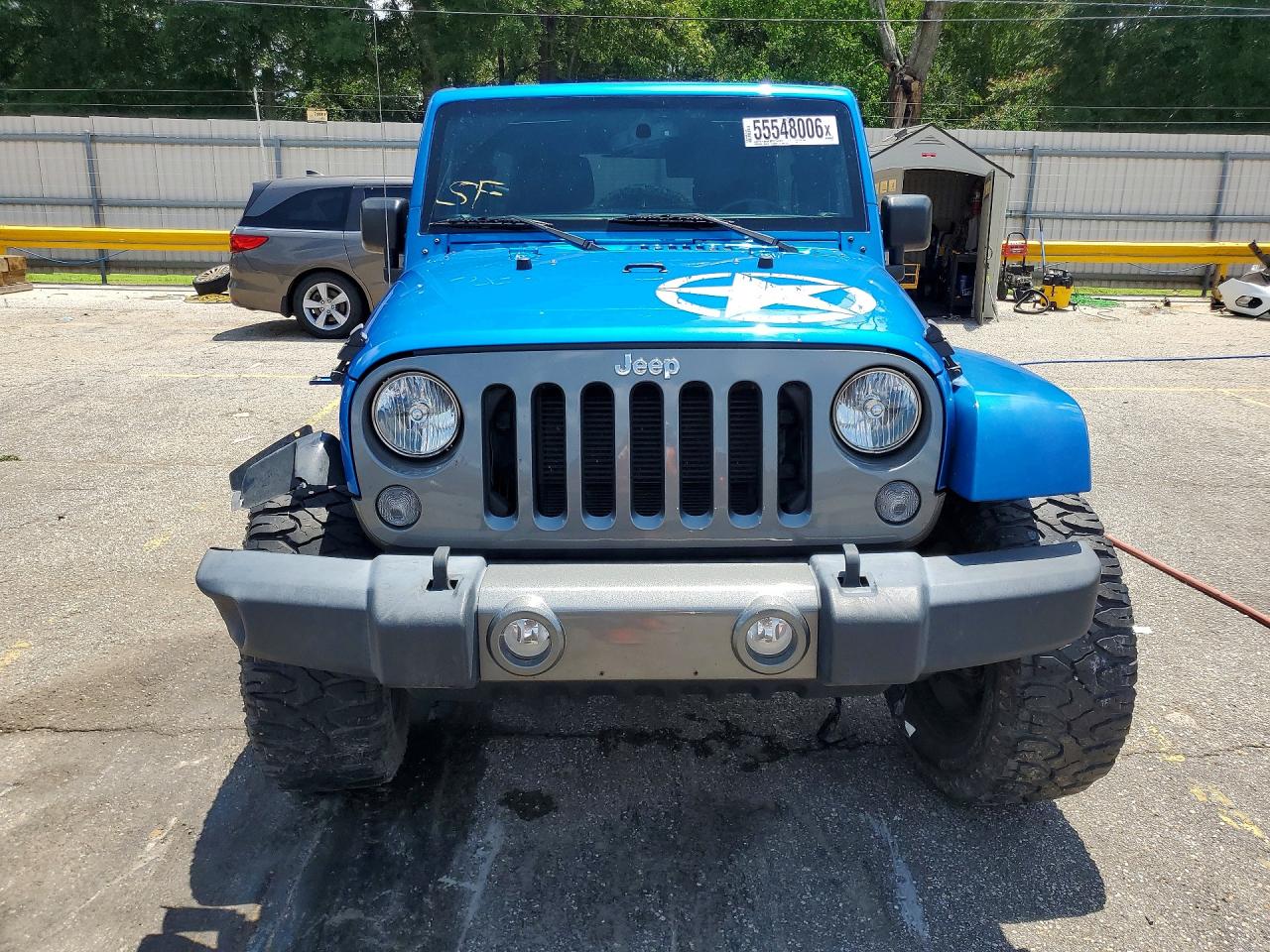 2015 Jeep Wrangler Unlimited Sport Blue vin: 1C4BJWDG5FL612377