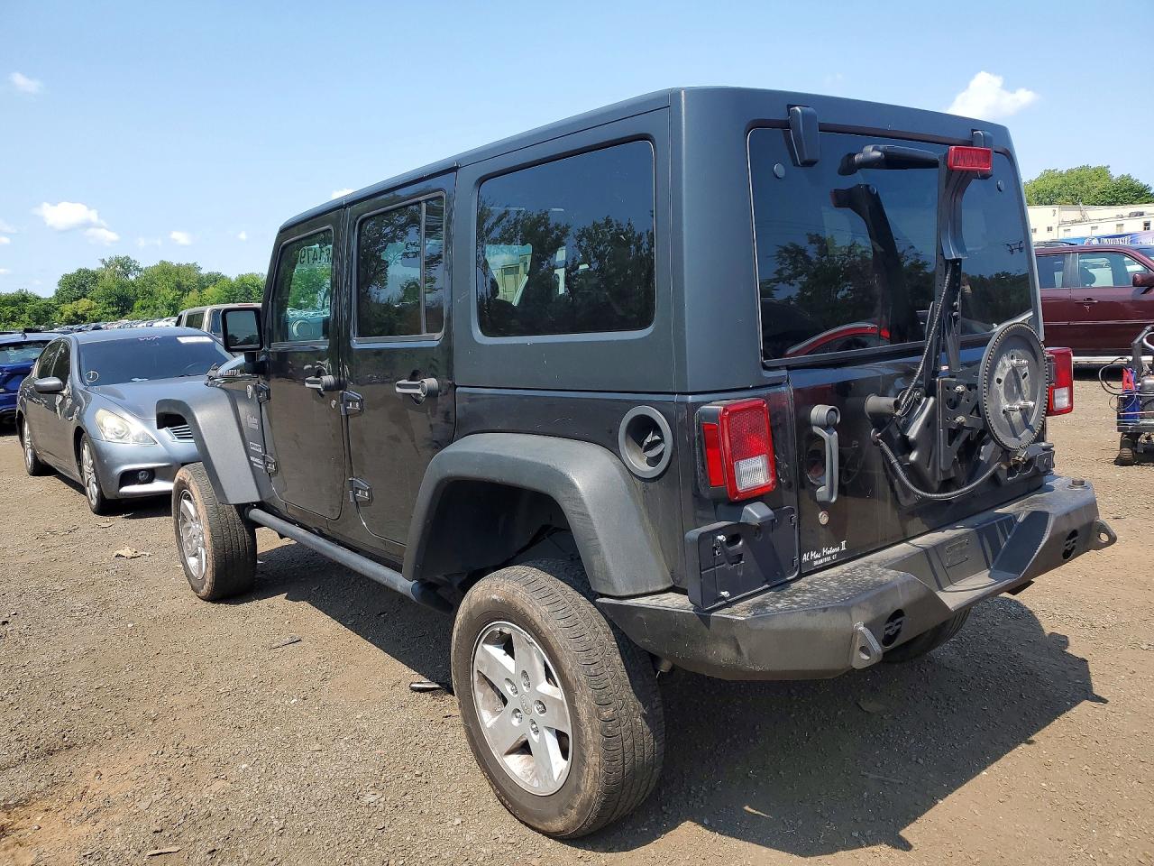 2015 Jeep Wrangler Unlimited Sport Black vin: 1C4BJWDG5FL663247