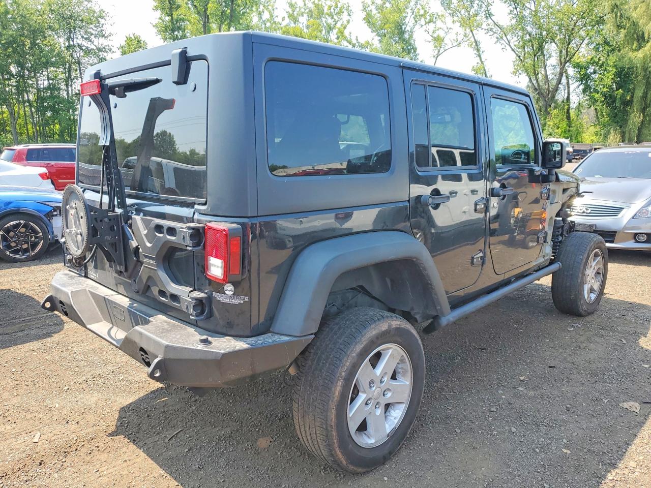 2015 Jeep Wrangler Unlimited Sport Black vin: 1C4BJWDG5FL663247