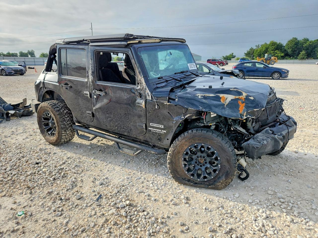 2015 Jeep Wrangler Unlimited Sport Черный vin: 1C4BJWDG5FL676760