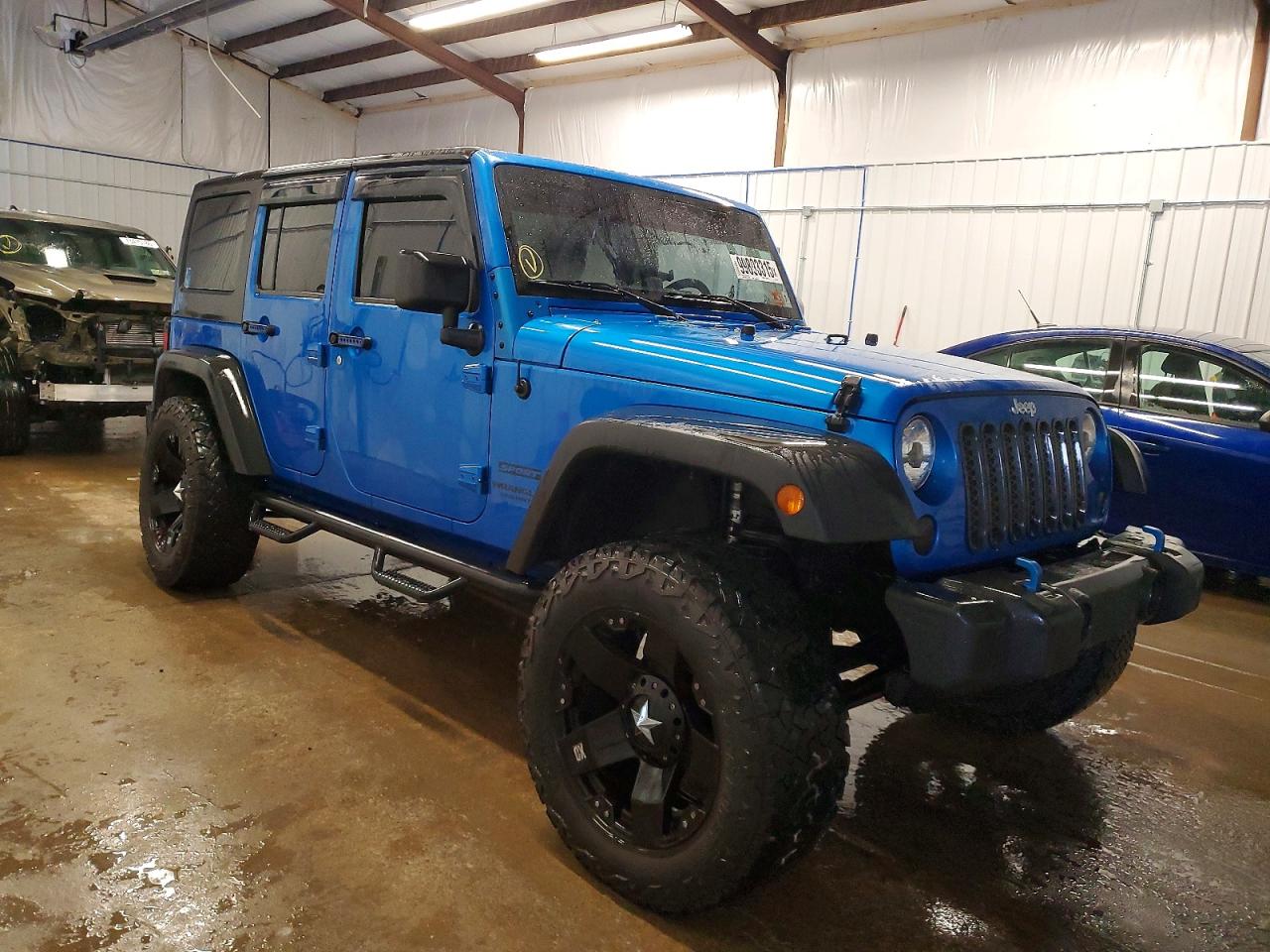 2015 Jeep Wrangler Unlimited Sport Синий vin: 1C4BJWDG5FL692134