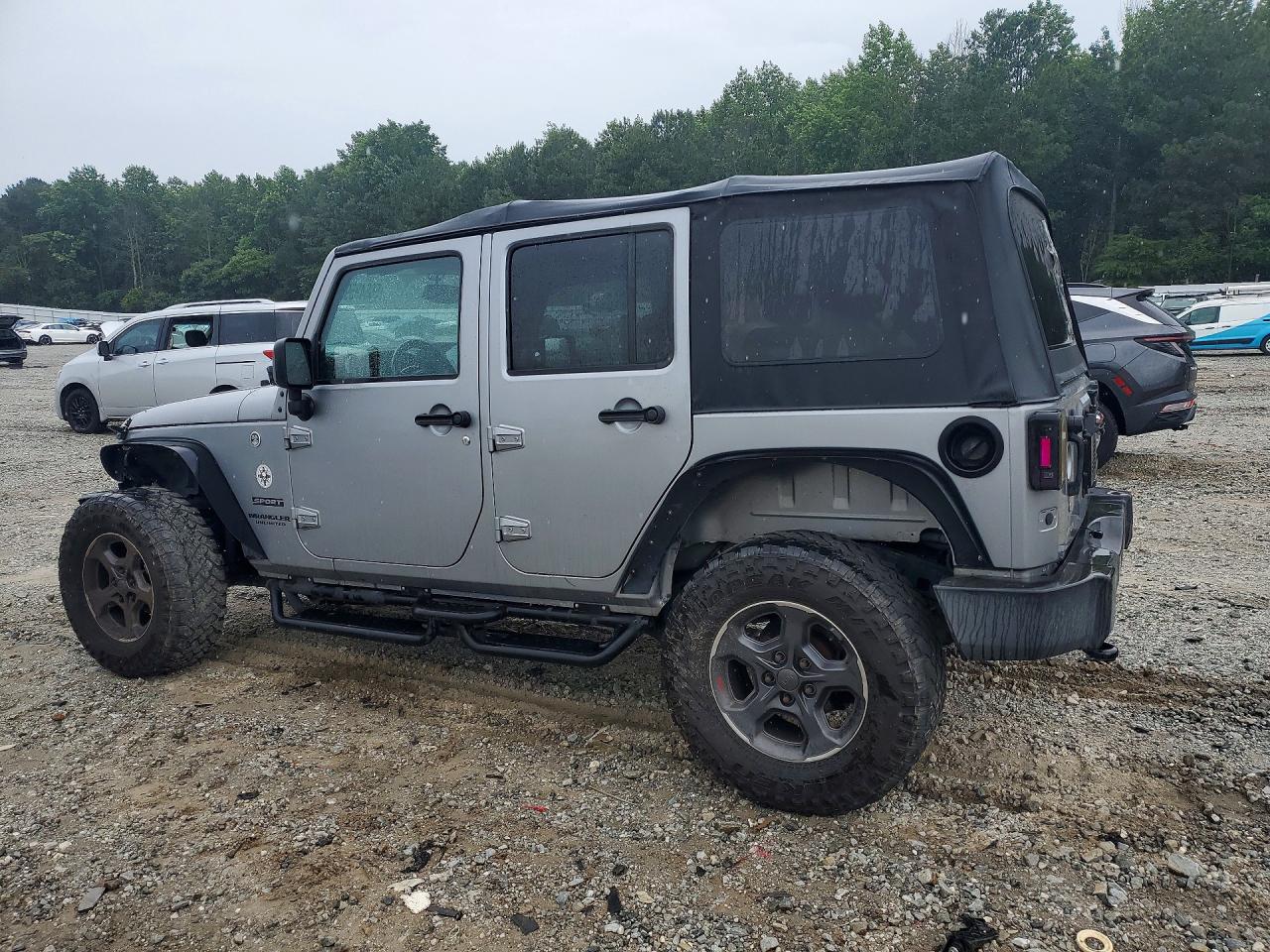 2017 Jeep Wrangler Unlimited Sport Silver vin: 1C4BJWDG5HL739018