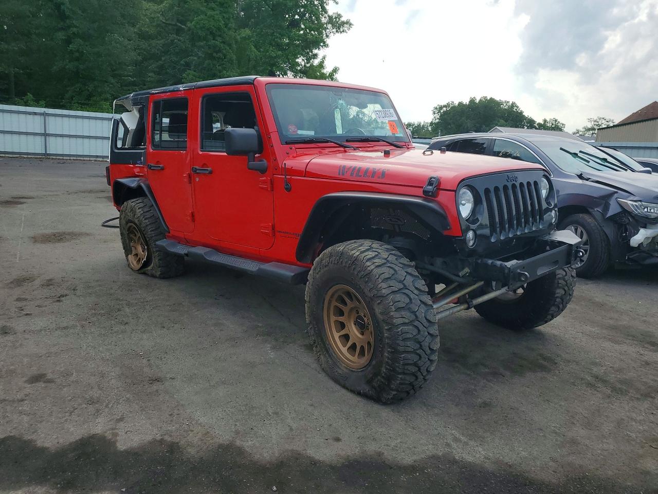 2018 Jeep Wrangler Unlimited Sport Red vin: 1C4BJWDG5JL869936