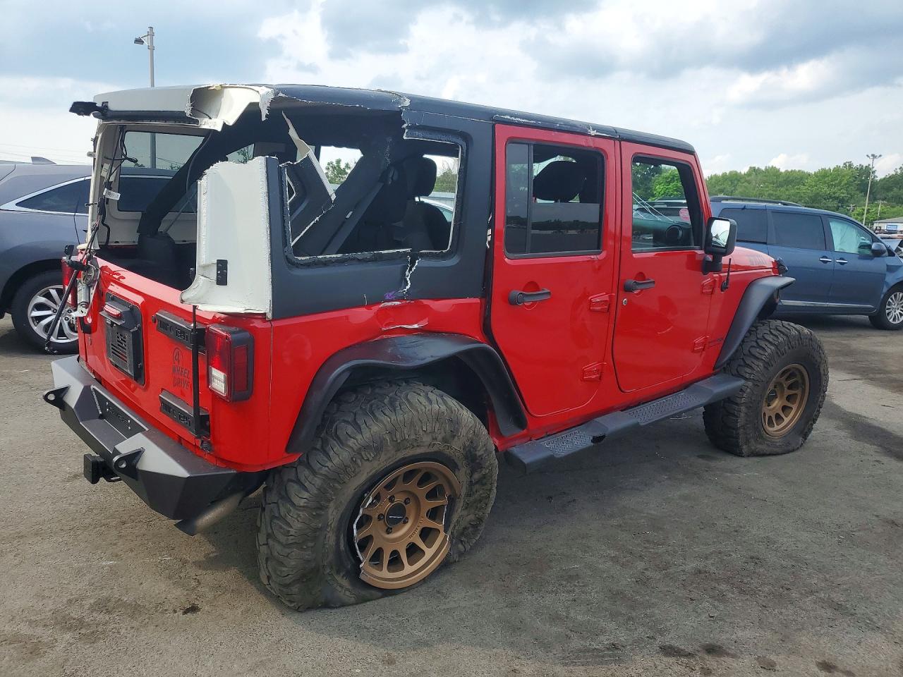 2018 Jeep Wrangler Unlimited Sport Red vin: 1C4BJWDG5JL869936