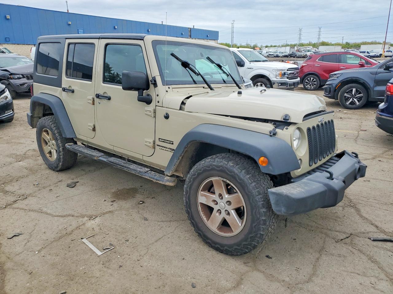 2018 Jeep Wrangler Unlimited Sport Желто-коричневый vin: 1C4BJWDG5JL911523
