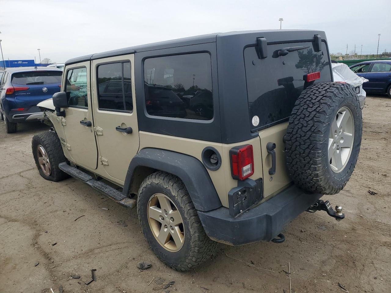 2018 Jeep Wrangler Unlimited Sport Желто-коричневый vin: 1C4BJWDG5JL911523