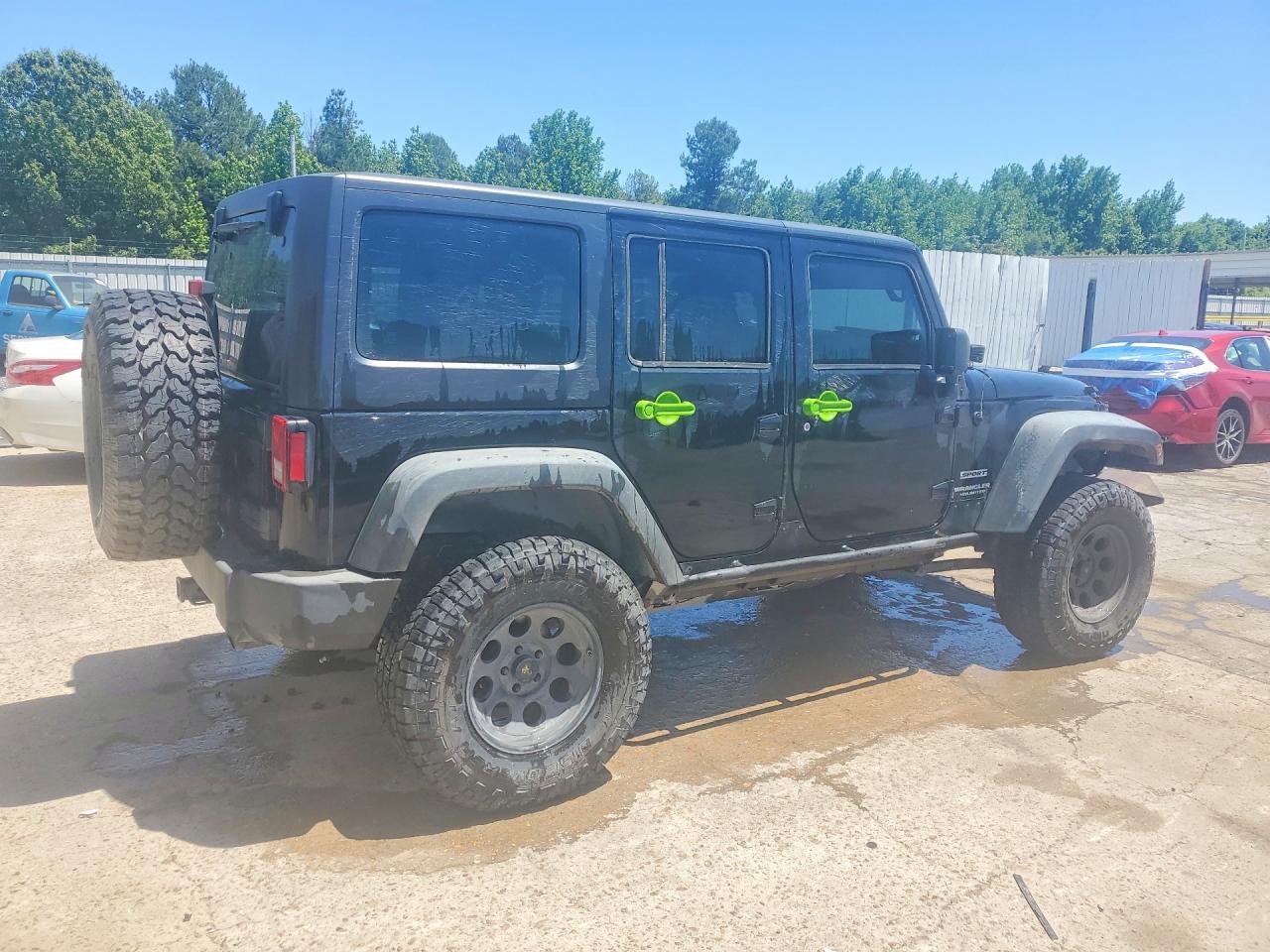 2012 Jeep Wrangler Unlimited Sport Black vin: 1C4BJWDG6CL119190