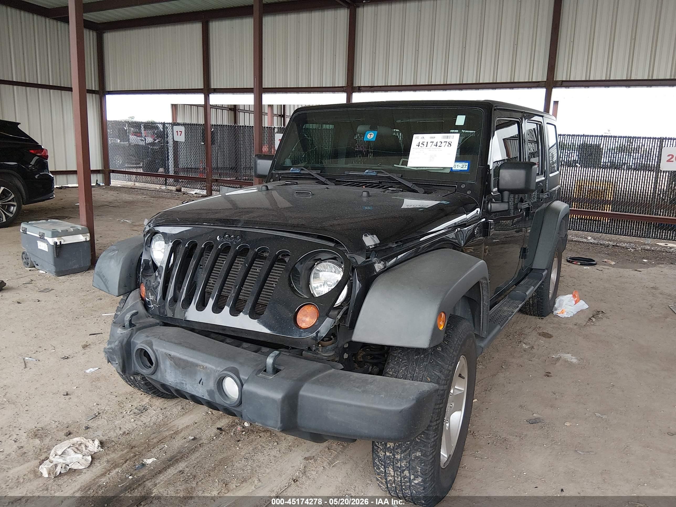 2012 Jeep Wrangler Unlimited Sport Черный vin: 1C4BJWDG6CL121490