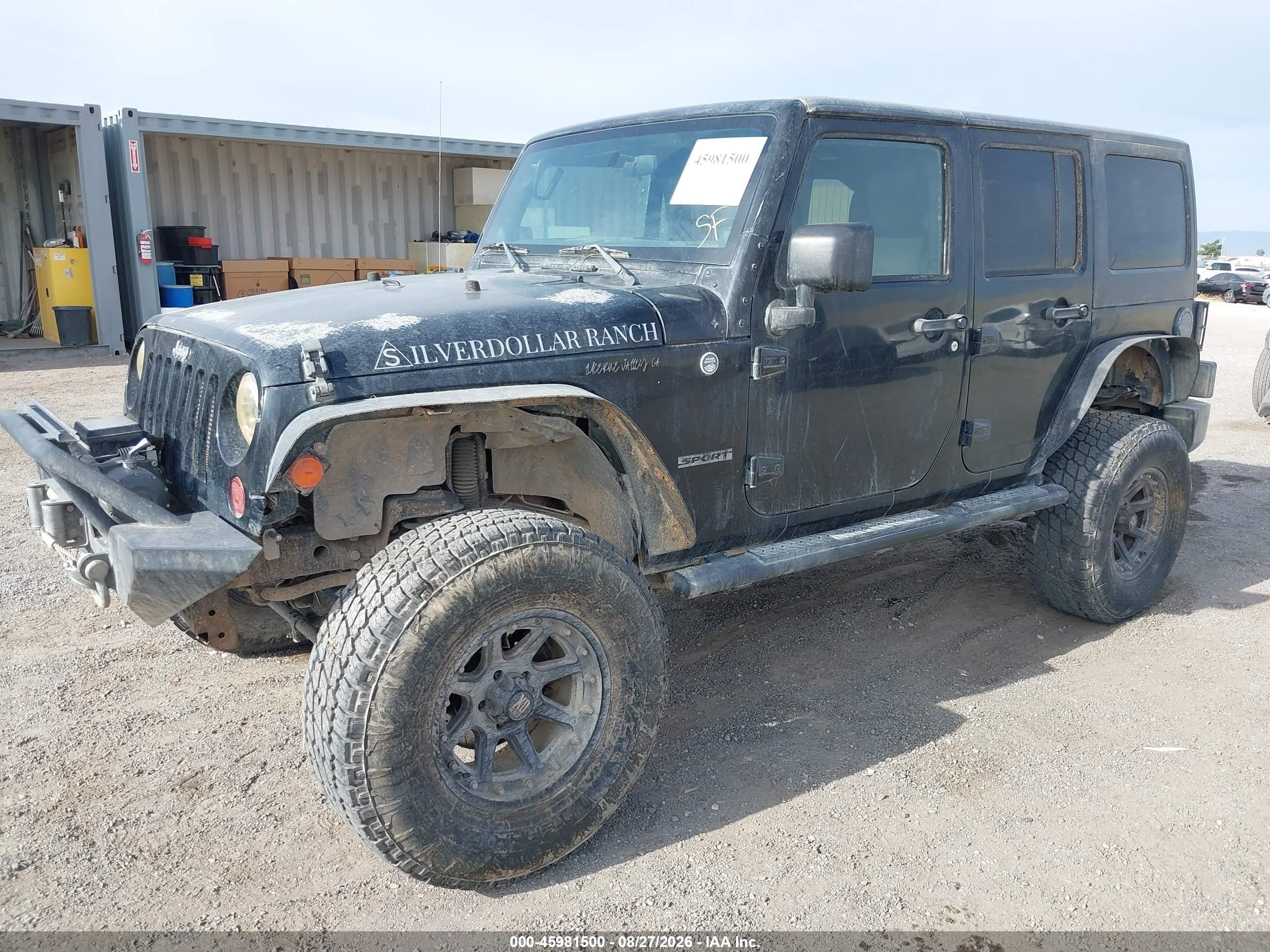 2012 Jeep Wrangler Unlimited Sport Black vin: 1C4BJWDG6CL164064