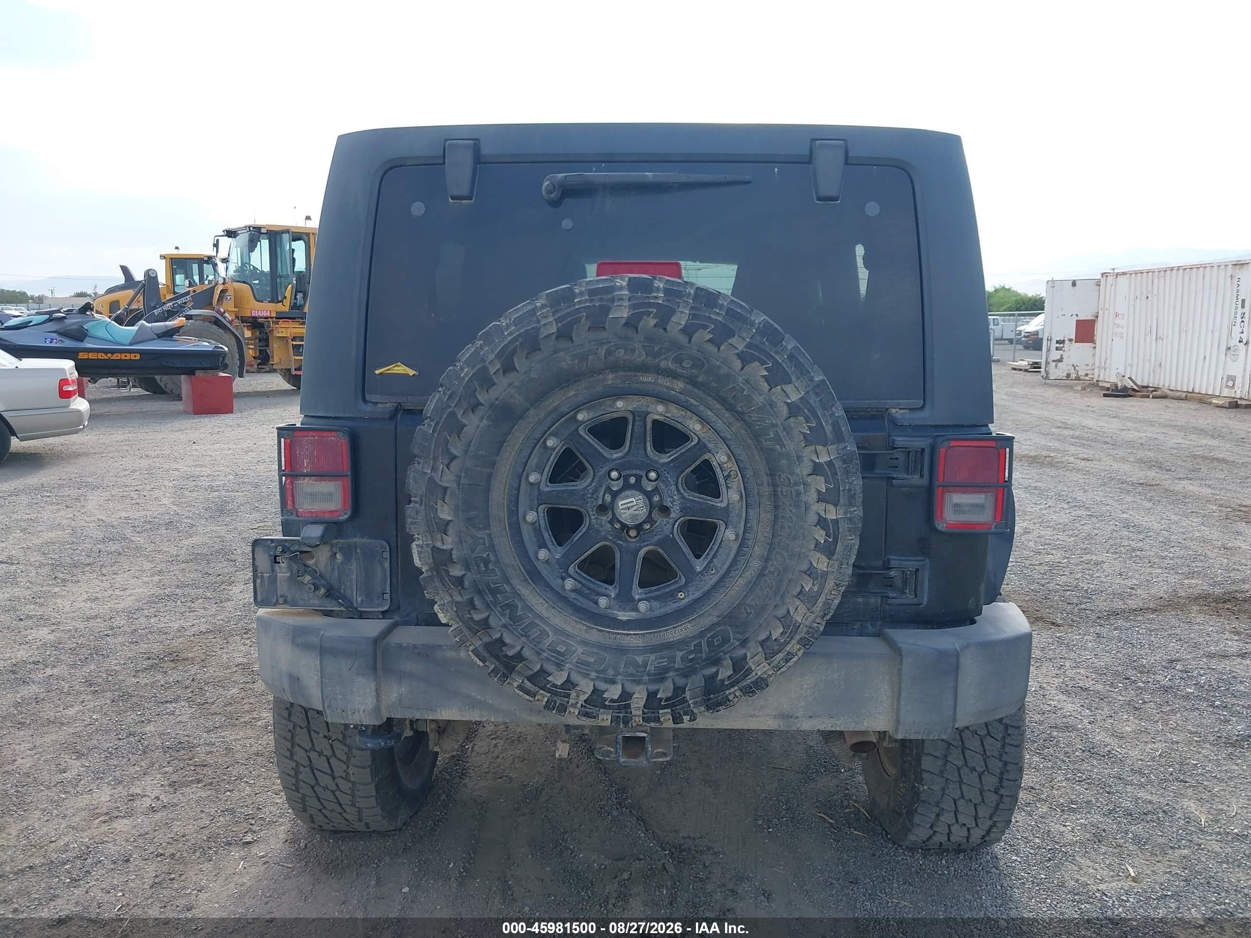 2012 Jeep Wrangler Unlimited Sport Black vin: 1C4BJWDG6CL164064