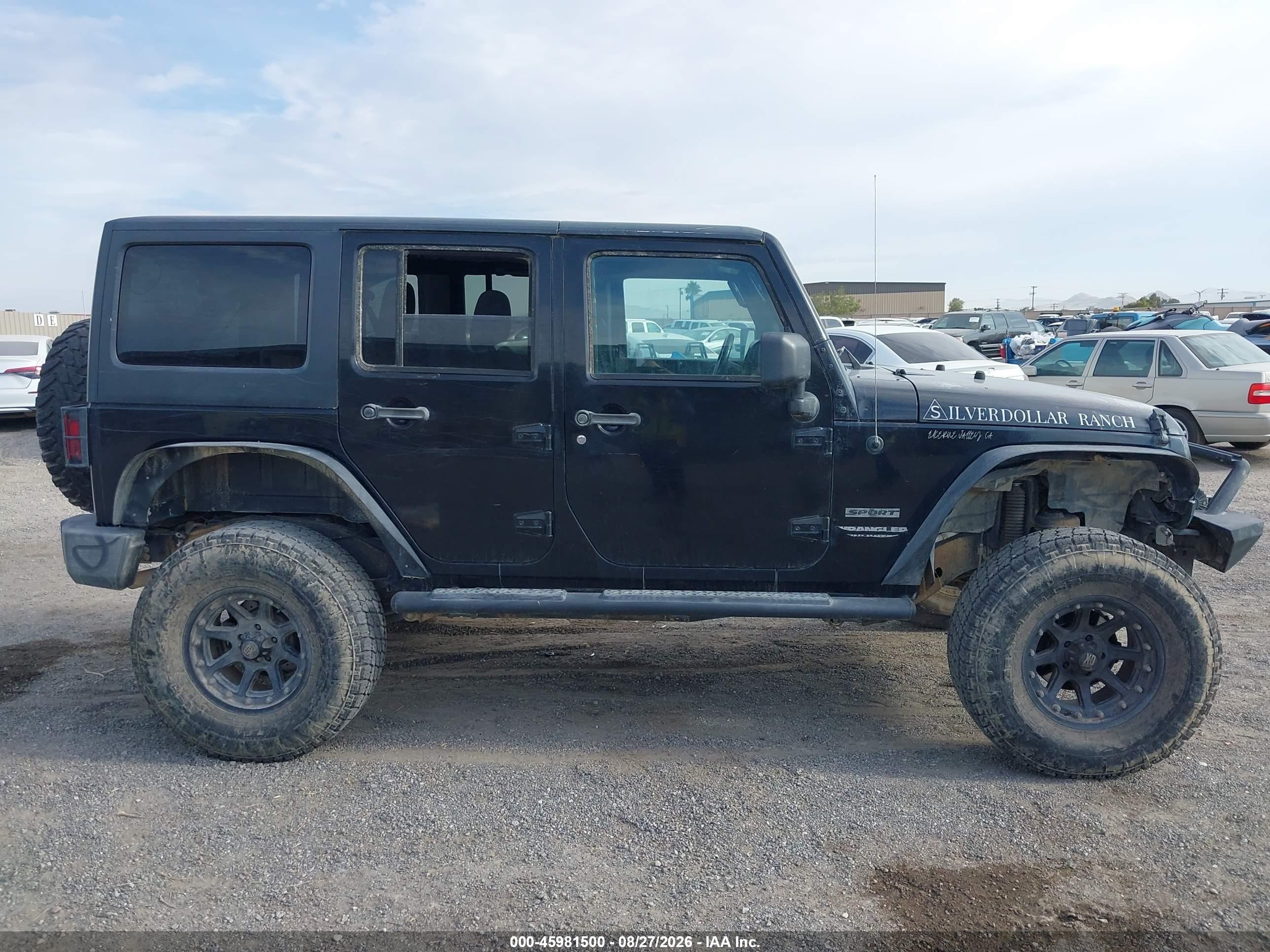 2012 Jeep Wrangler Unlimited Sport Black vin: 1C4BJWDG6CL164064