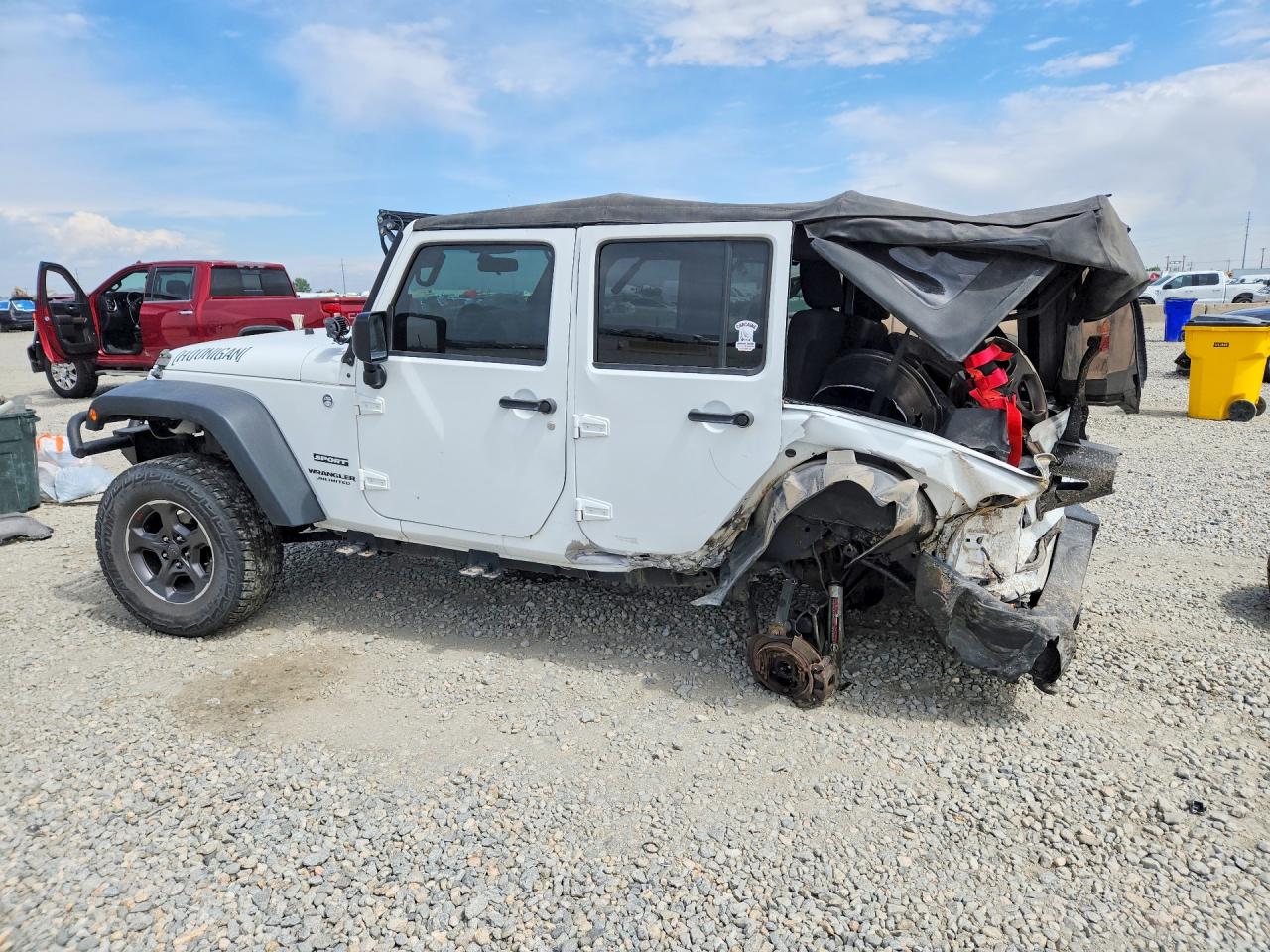 2012 Jeep Wrangler Unlimited Sport Белый vin: 1C4BJWDG6CL210959