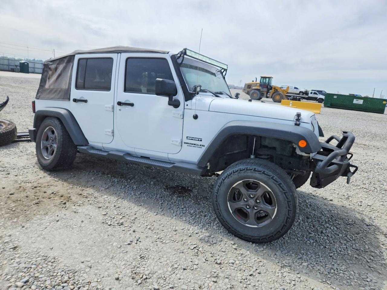 2012 Jeep Wrangler Unlimited Sport Белый vin: 1C4BJWDG6CL210959