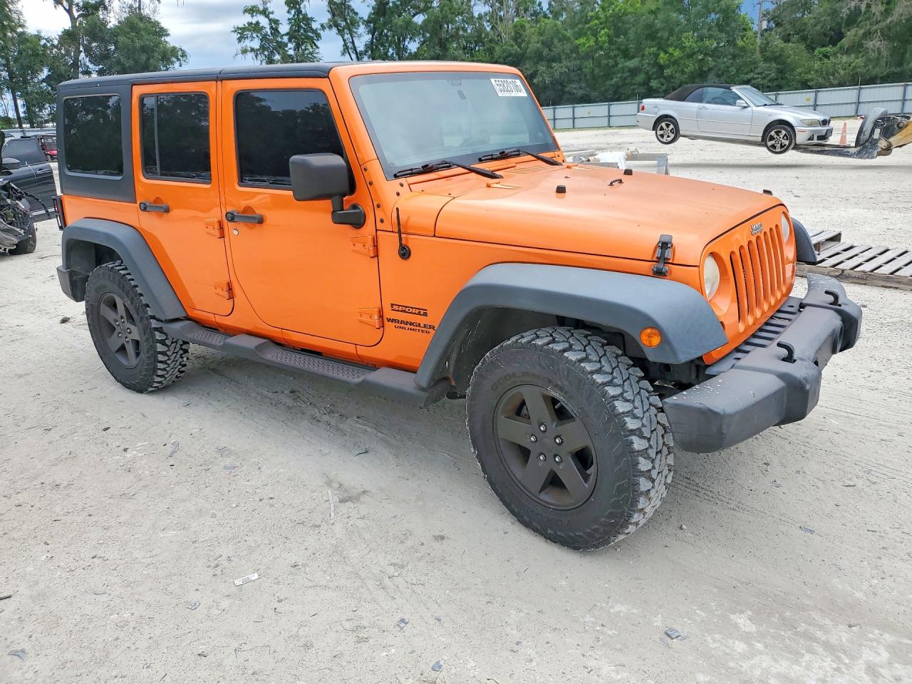 2012 Jeep Wrangler Unlimited Sport Orange vin: 1C4BJWDG6CL278713