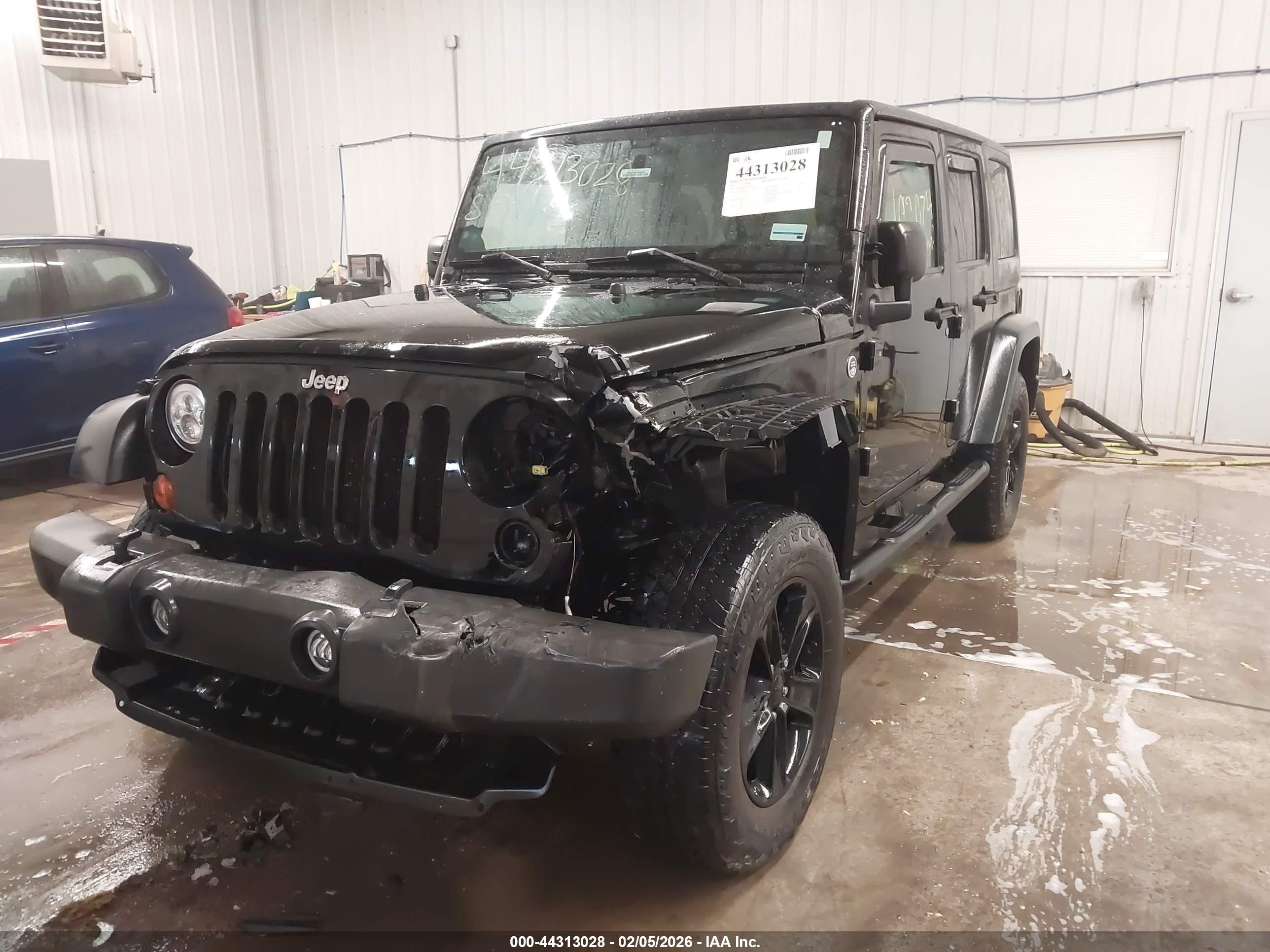 2013 Jeep Wrangler Unlimited Sport Black vin: 1C4BJWDG6DL543079