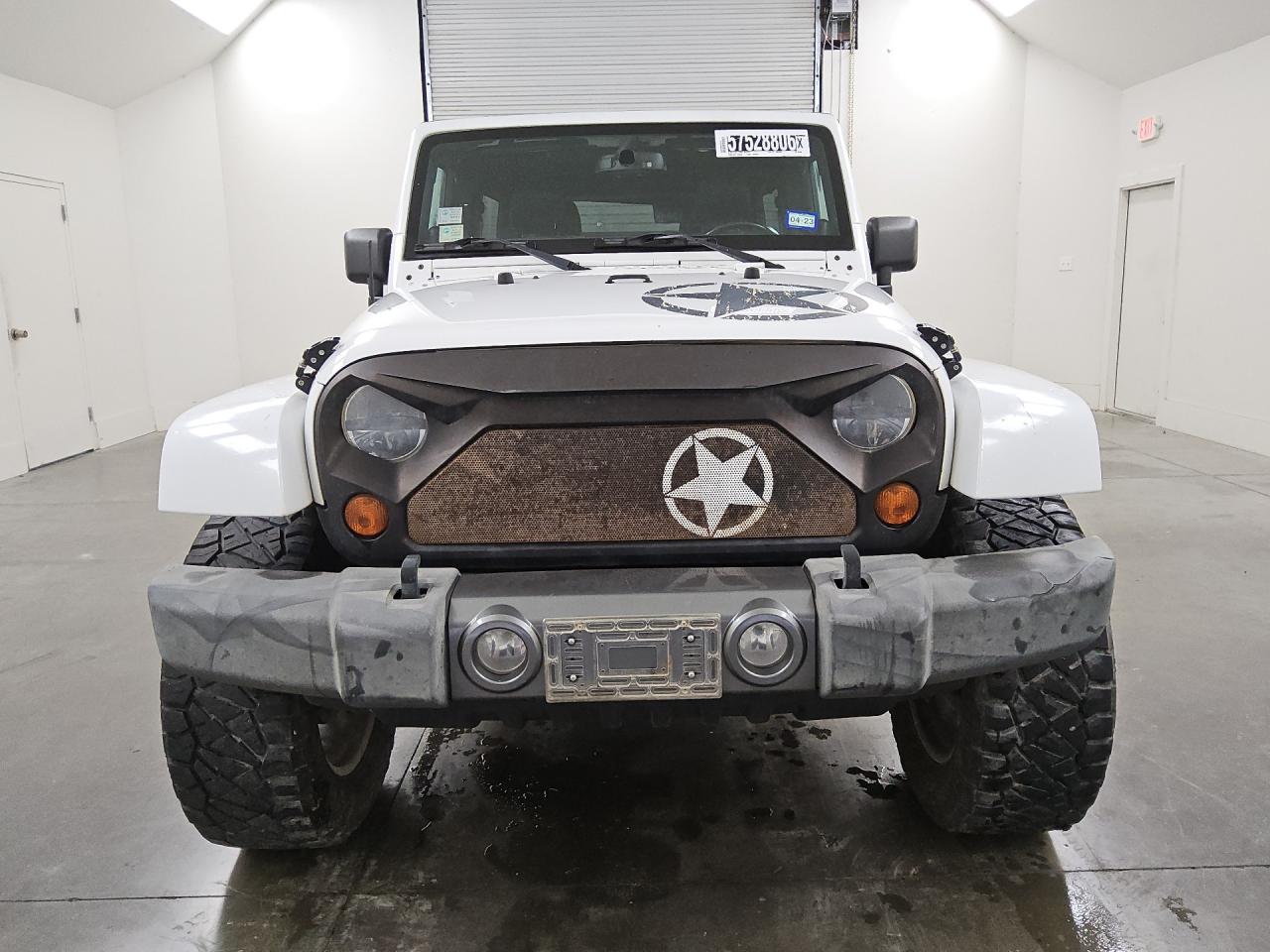 2013 Jeep Wrangler Unlimited Sport White vin: 1C4BJWDG6DL613986 Damage: Grille, Aftermarket, Acceptable