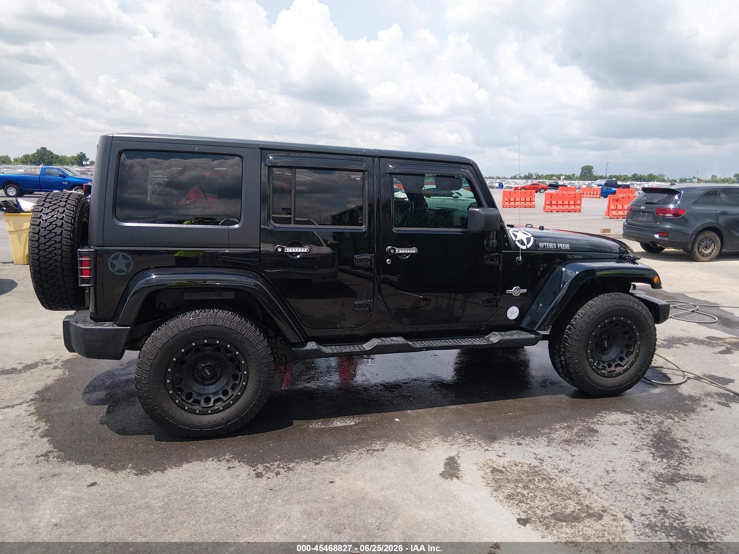 2013 Jeep Wrangler Unlimited Freedom Edition Black vin: 1C4BJWDG6DL614541