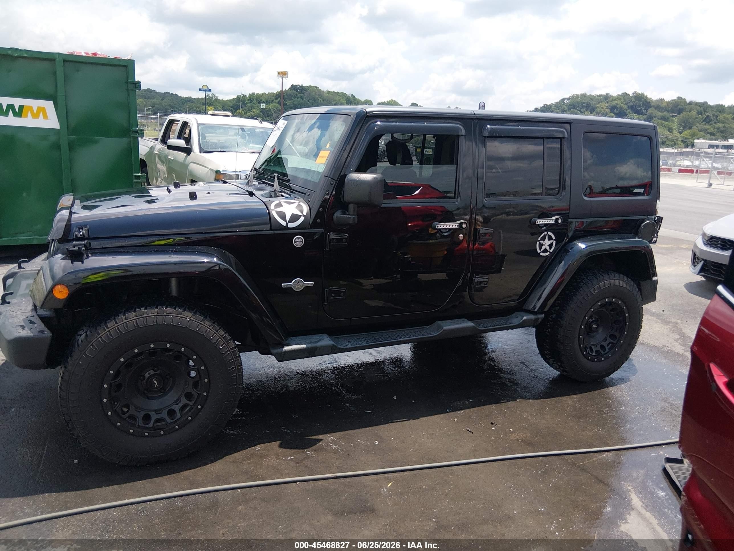 2013 Jeep Wrangler Unlimited Freedom Edition Black vin: 1C4BJWDG6DL614541