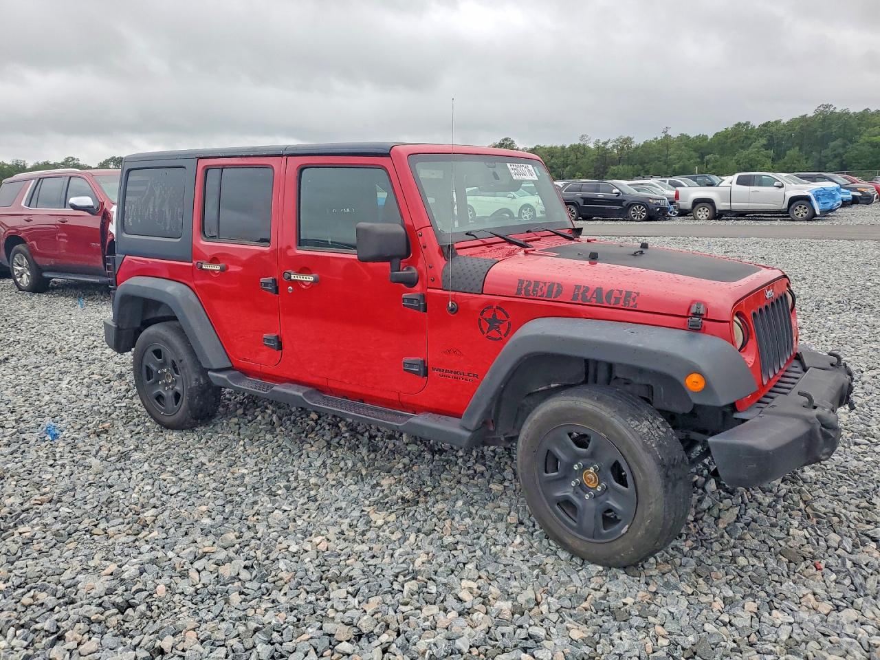 2013 Jeep Wrangler Unlimited Sport Красный vin: 1C4BJWDG6DL701257