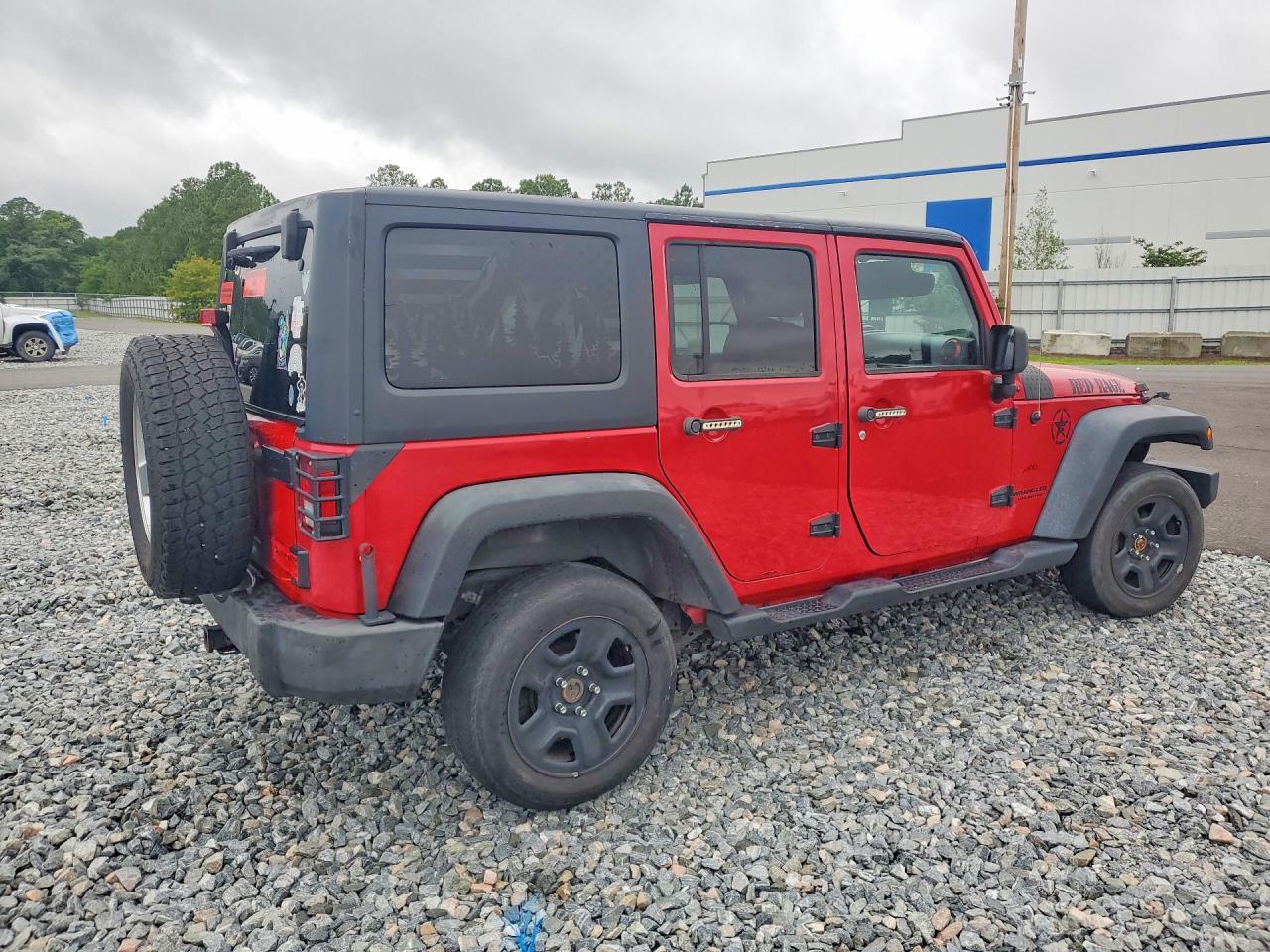 2013 Jeep Wrangler Unlimited Sport Красный vin: 1C4BJWDG6DL701257