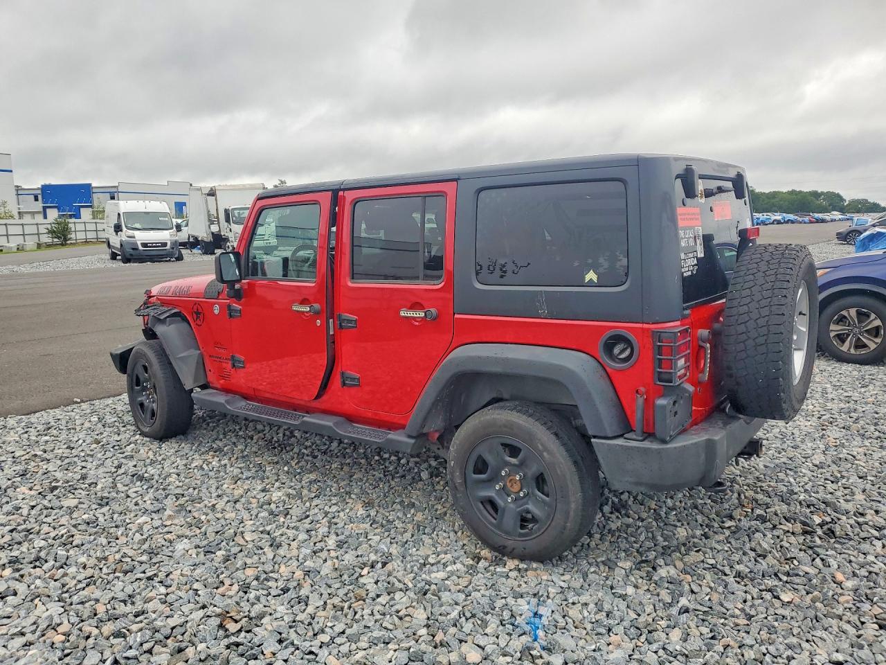2013 Jeep Wrangler Unlimited Sport Красный vin: 1C4BJWDG6DL701257
