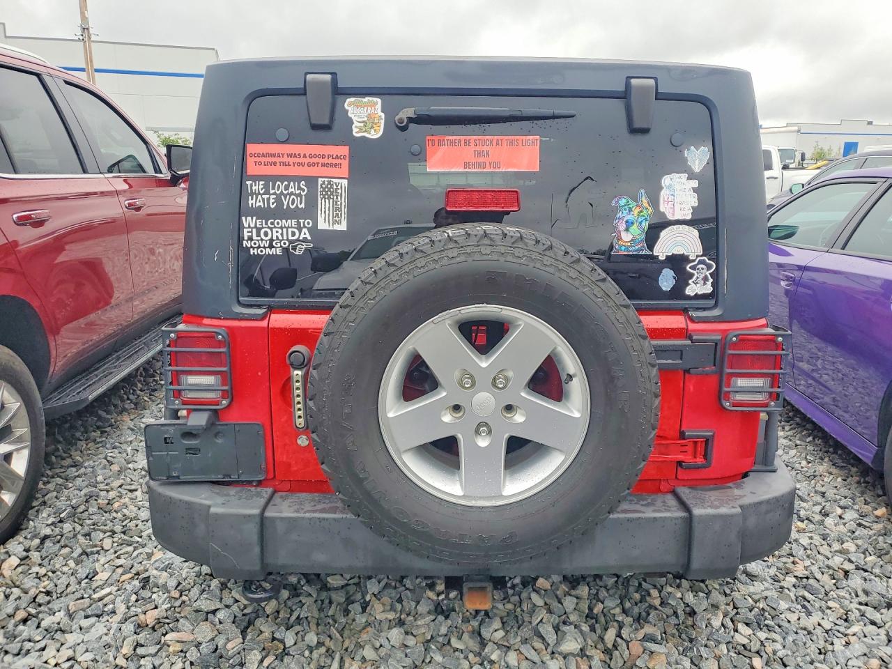 2013 Jeep Wrangler Unlimited Sport Красный vin: 1C4BJWDG6DL701257